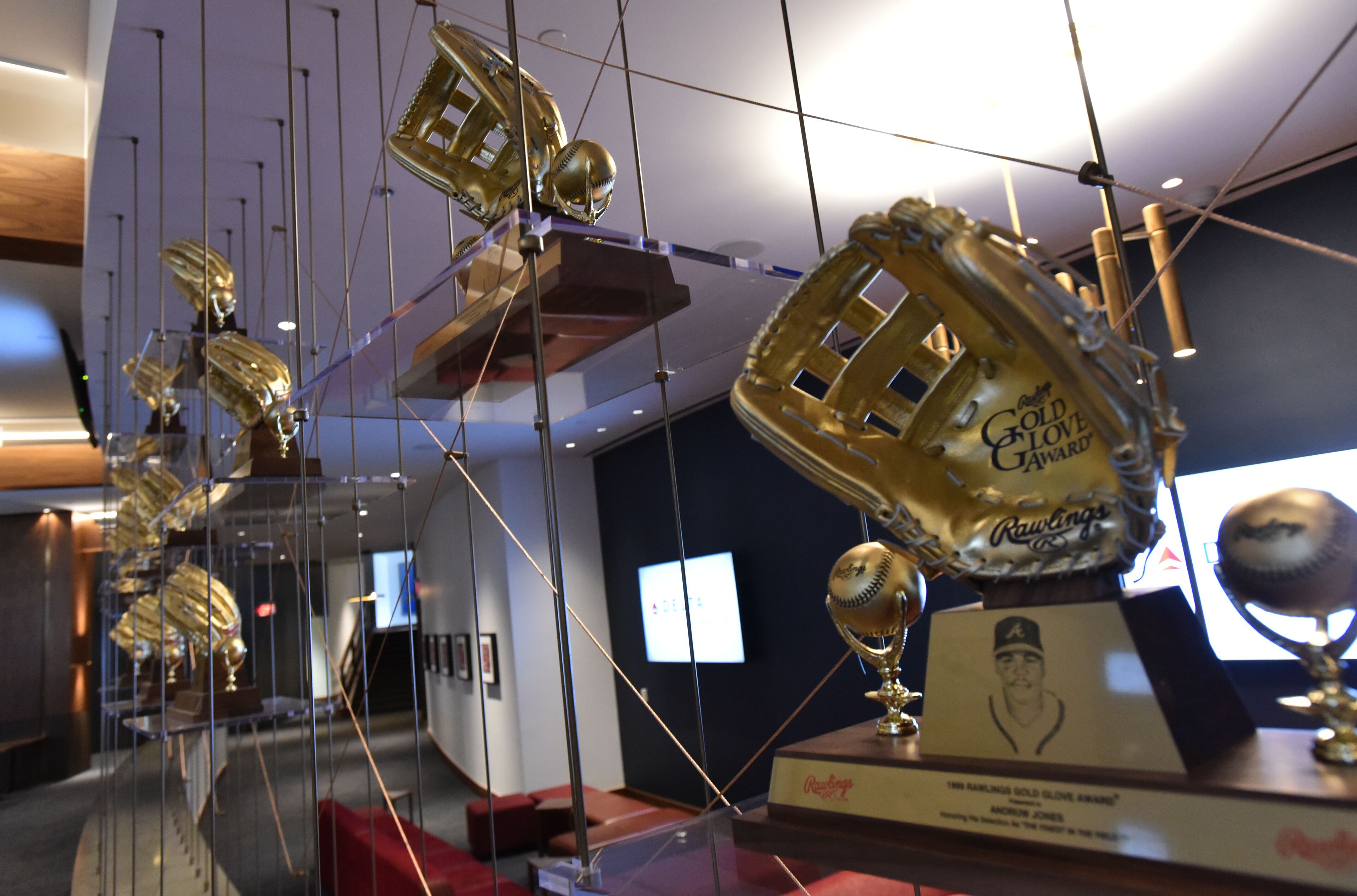March 28, 2017 Atlanta - Interior of Delta Sky360 Club during a media tour before the first baseball game, Braves-Yankees exhibition, at SunTrust Park on Tuesday, March 28, 2017. HYOSUB SHIN / HSHIN@AJC.COM