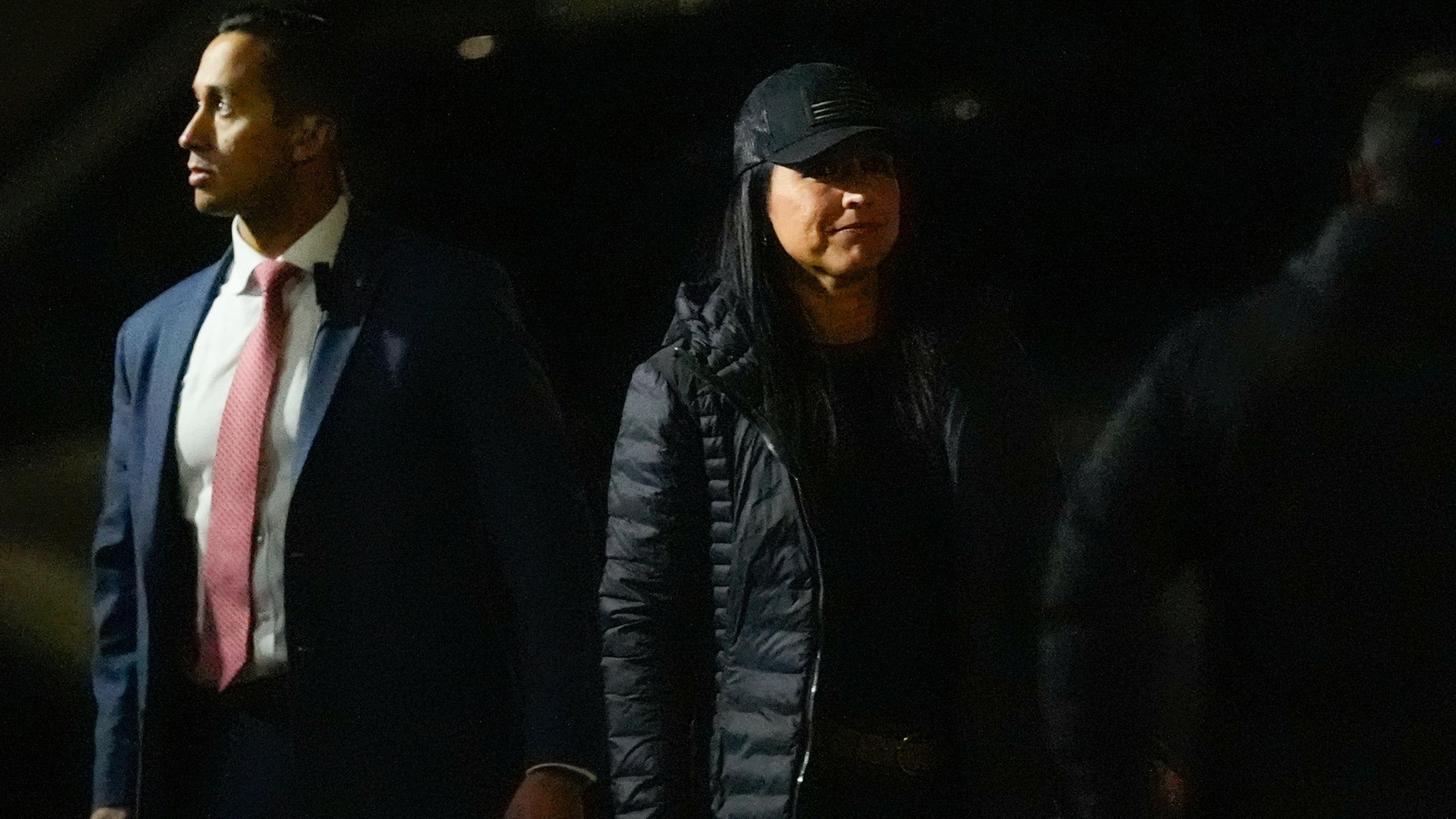 Director of National Intelligence Tulsi Gabbard enters the Fulton County Election HUB as the FBI takes Fulton County 2020 Election ballots, Wednesday, Jan. 28, 2026, in Union City, Ga., near Atlanta. (AP Photo/Mike Stewart)