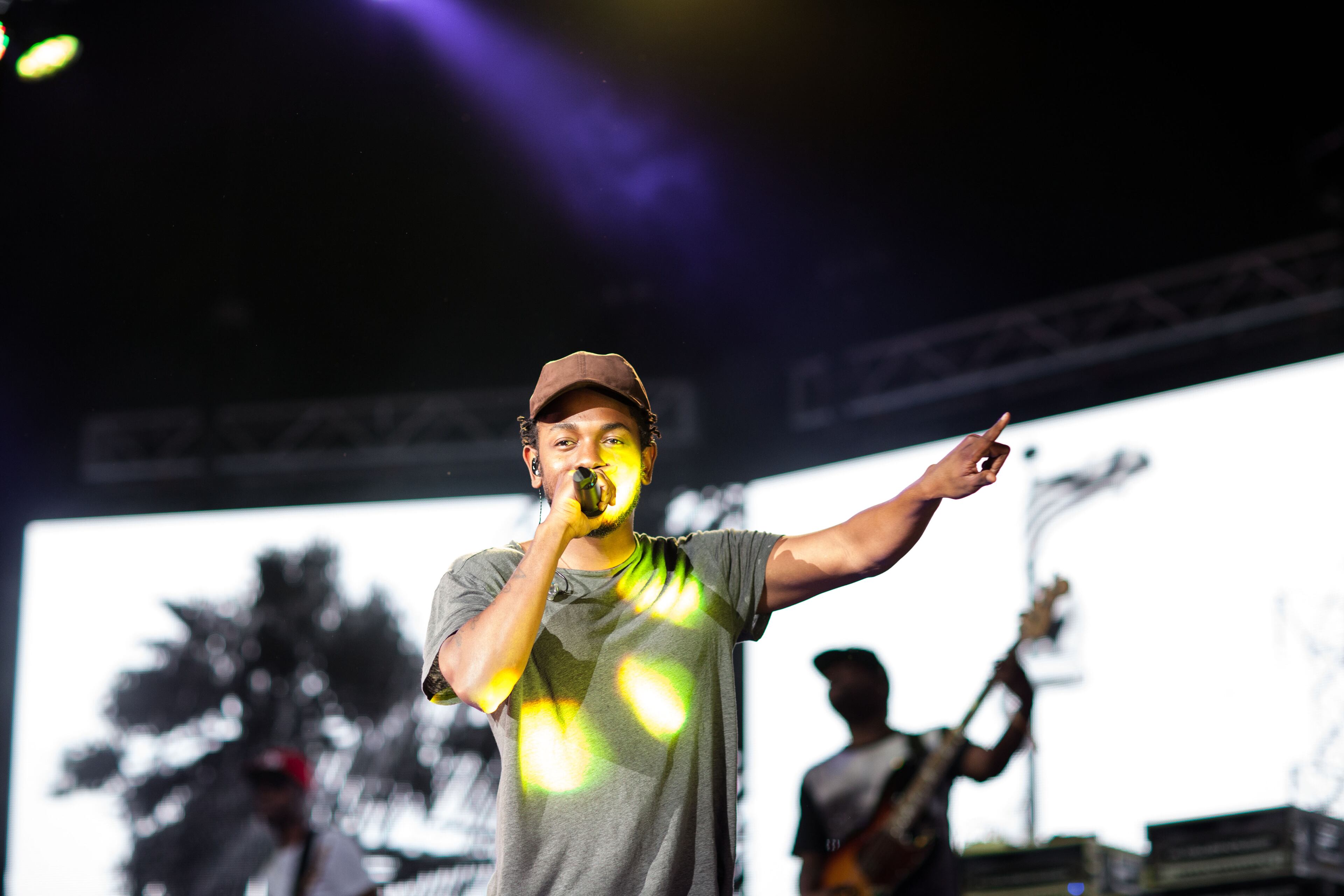 Artist Kendrick Lamar performs during ONE musicfest 2014 at Aaron's Lakewood Amphitheatre Saturday, Sept. 13, 2014 in Atlanta, Ga. (BRANDEN CAMP/SPECIAL)