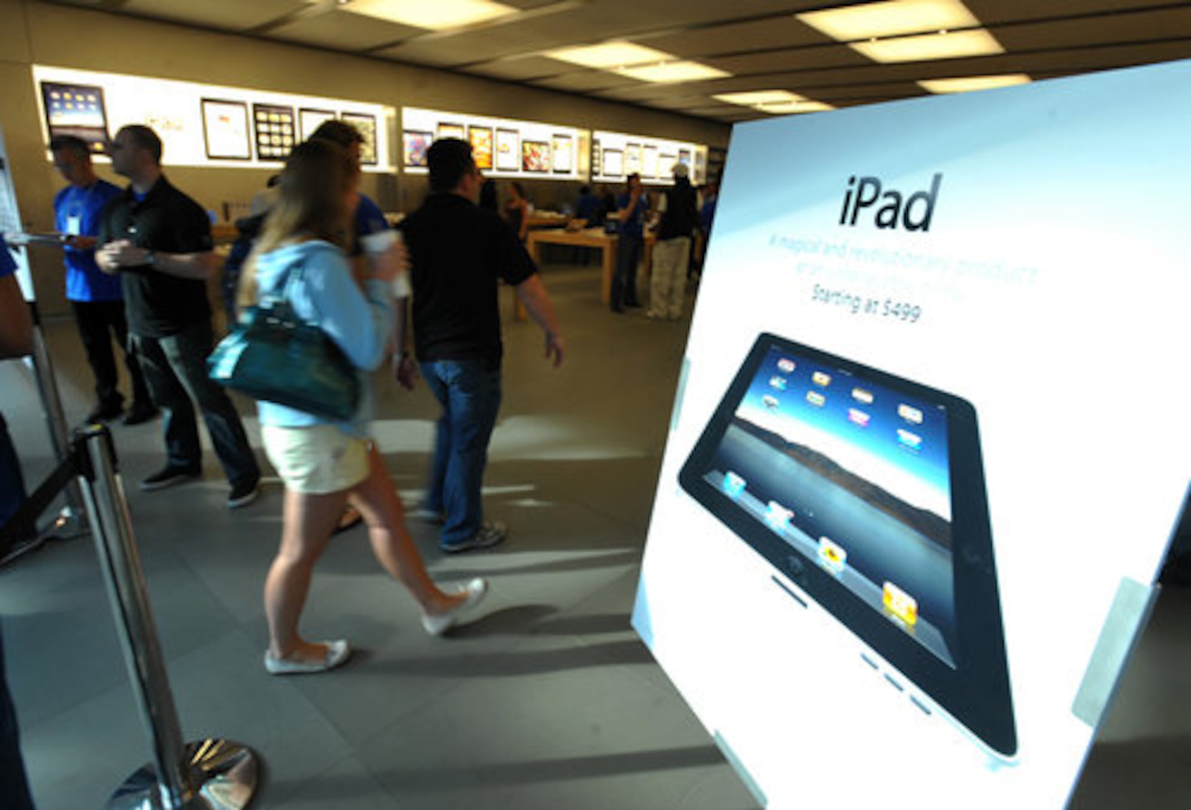 High profile launches are nothing new for Apple. The Apple Store in Lenox Square was well prepared for the rush of people with dozens of employees on hand to help customers.
