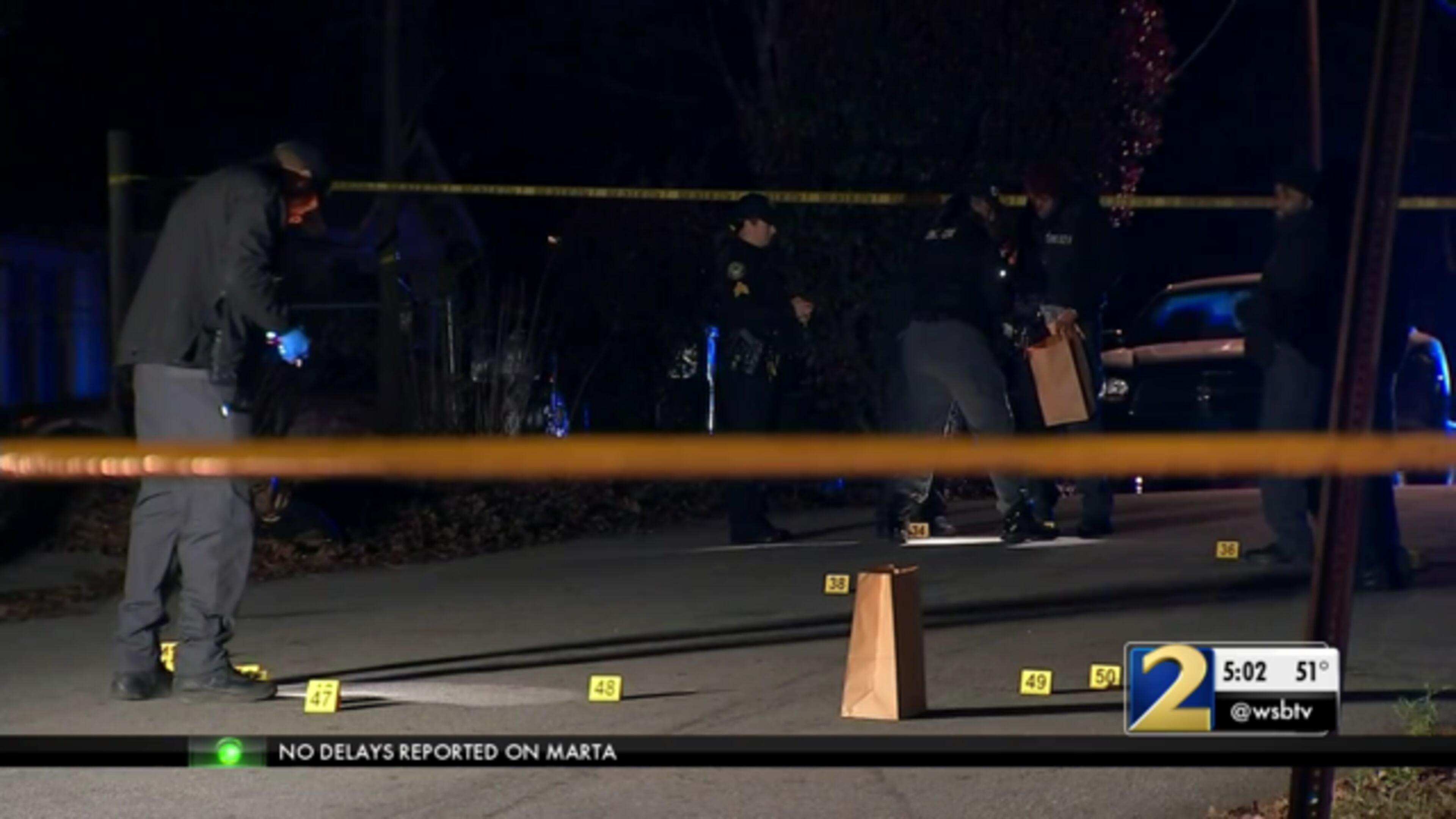 Atlanta police are investigating after a child and man were shot in northwest Atlanta. (Credit: Channel 2 Action News)