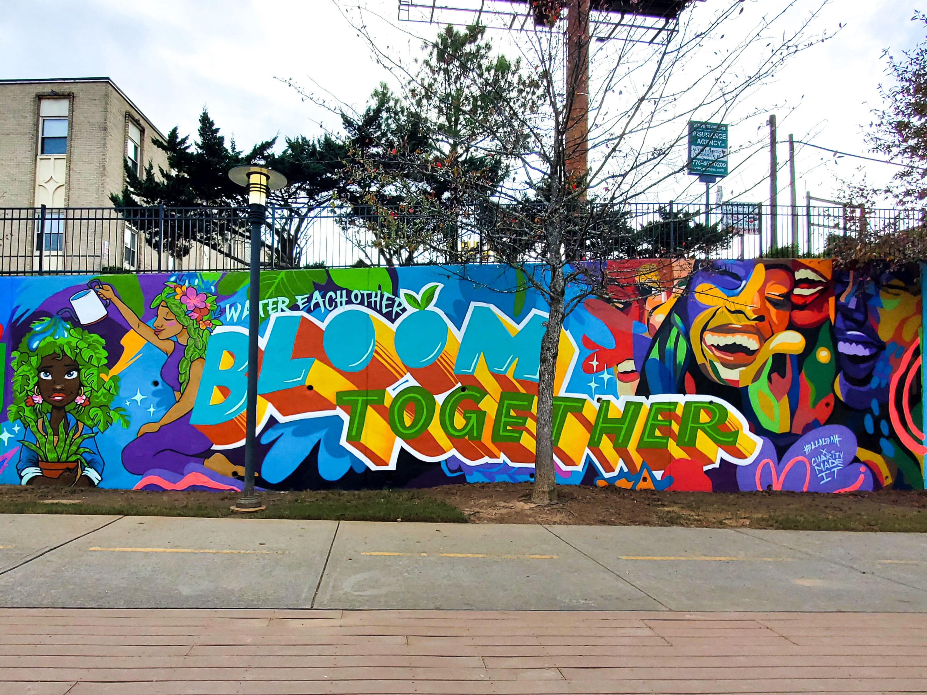 Mural by Charity Hamidullah and Leah Abucayan.