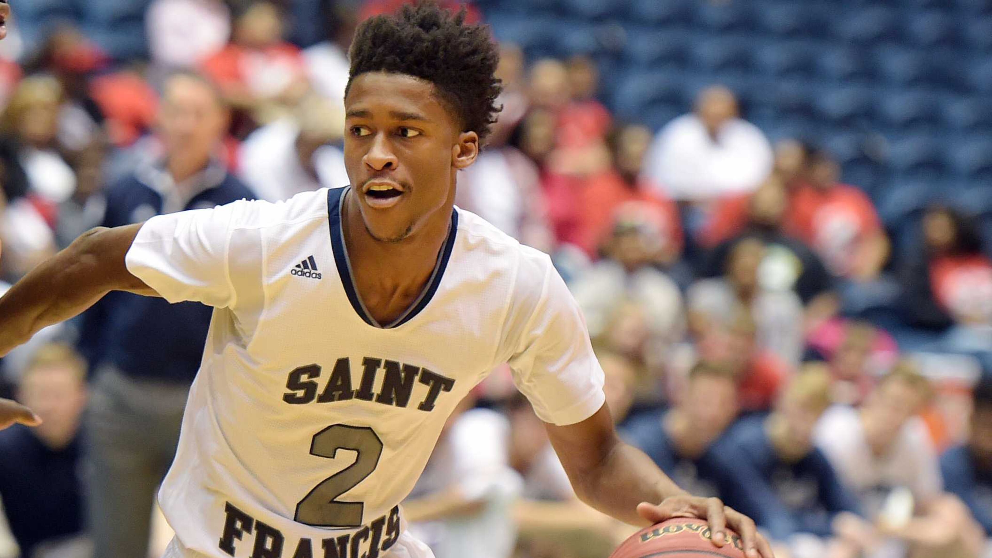 Kobi Simmons scored more than 2,400 while playing for the St. Francis Knights in Alpharetta. Now he's playing for the Grizzlies.