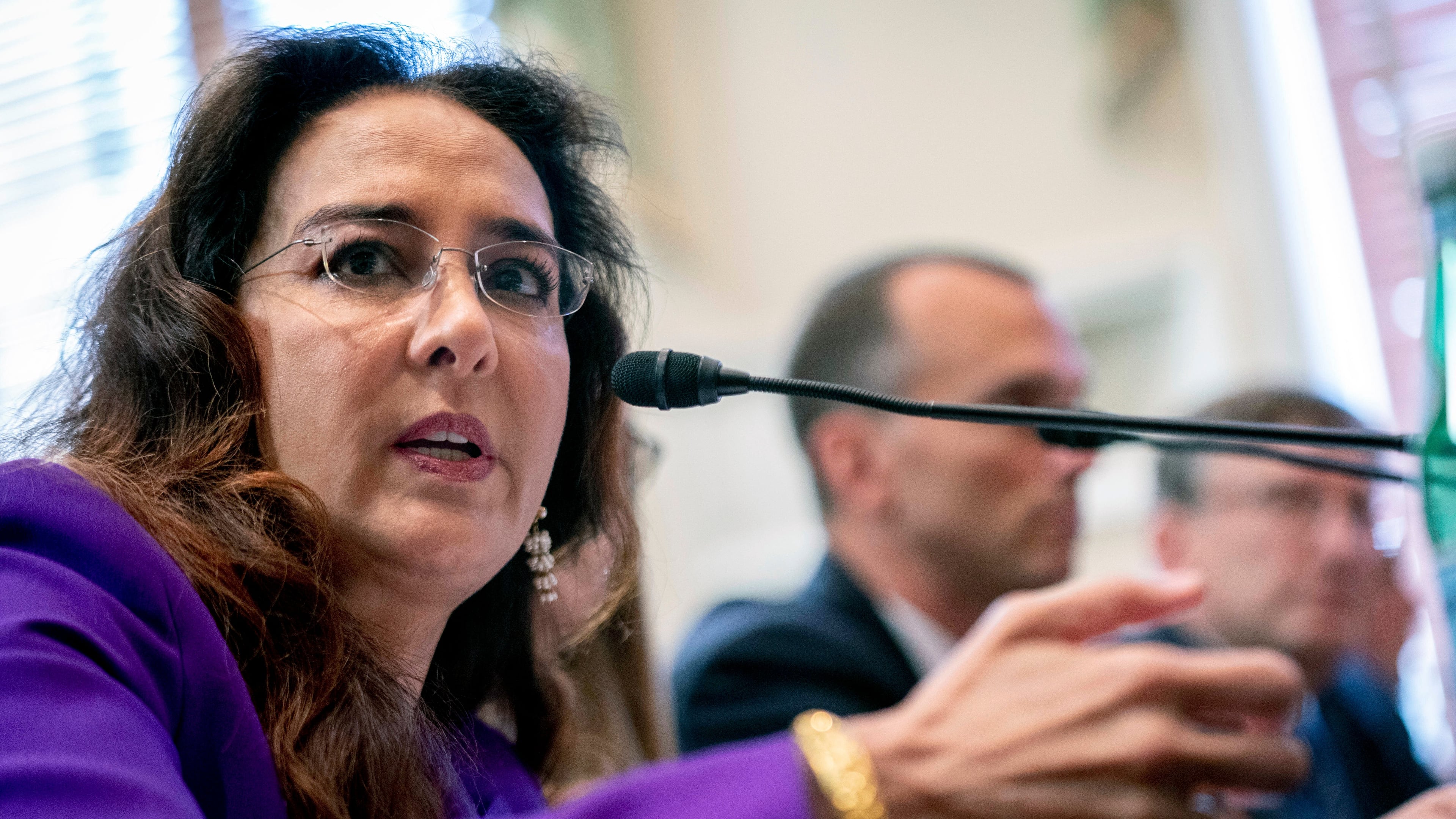 FILE - Former Trump campaign lawyer Harmeet Dhillon appears at a House Committee on House Administration hearing on "American Confidence in Elections: Protecting Political Speech" on Capitol Hill in Washington, May 11, 2023. (AP Photo/Andrew Harnik, file)