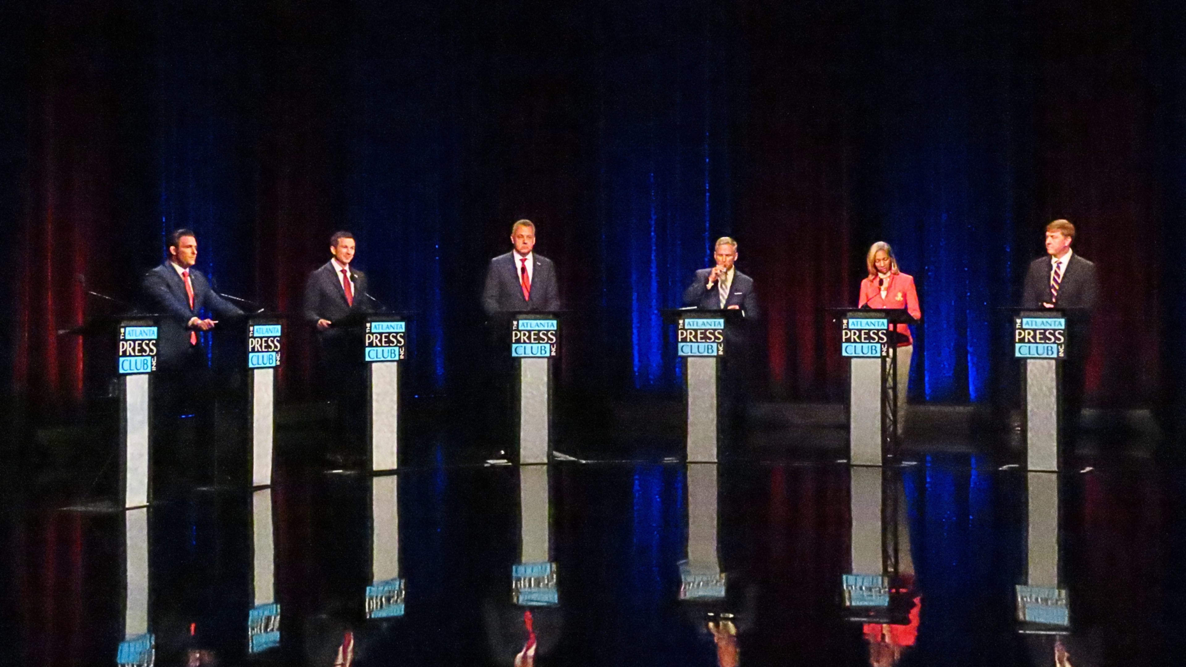 The "Epstein amendment" was an issue during the Republican debate for lieutenant governor last month. (Courtesy of the Atlanta Press Club)