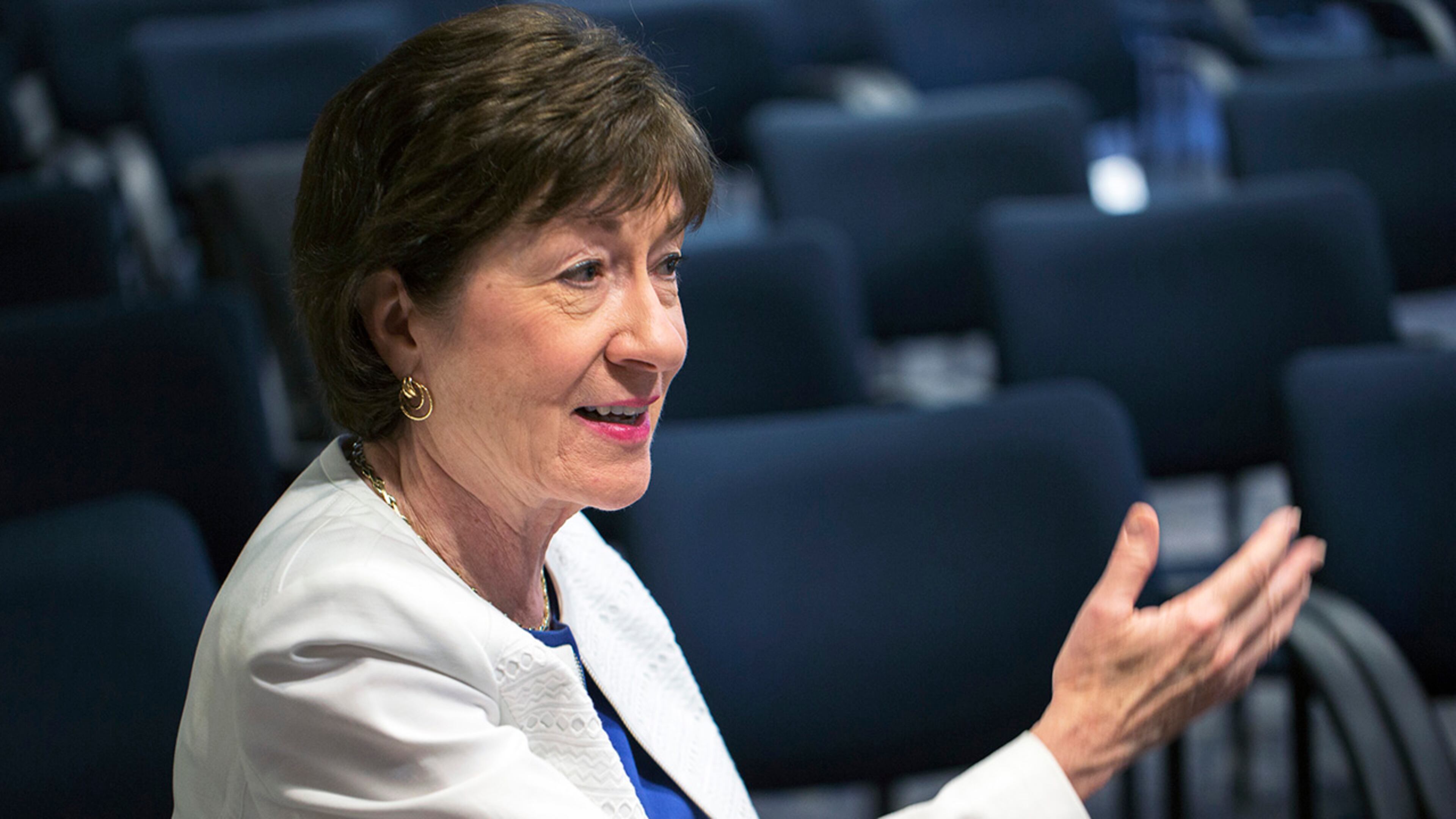 U.S. Sen. Susan Collins (R) (Staff photo by Ben McCanna/Portland Press Herald via Getty Images)