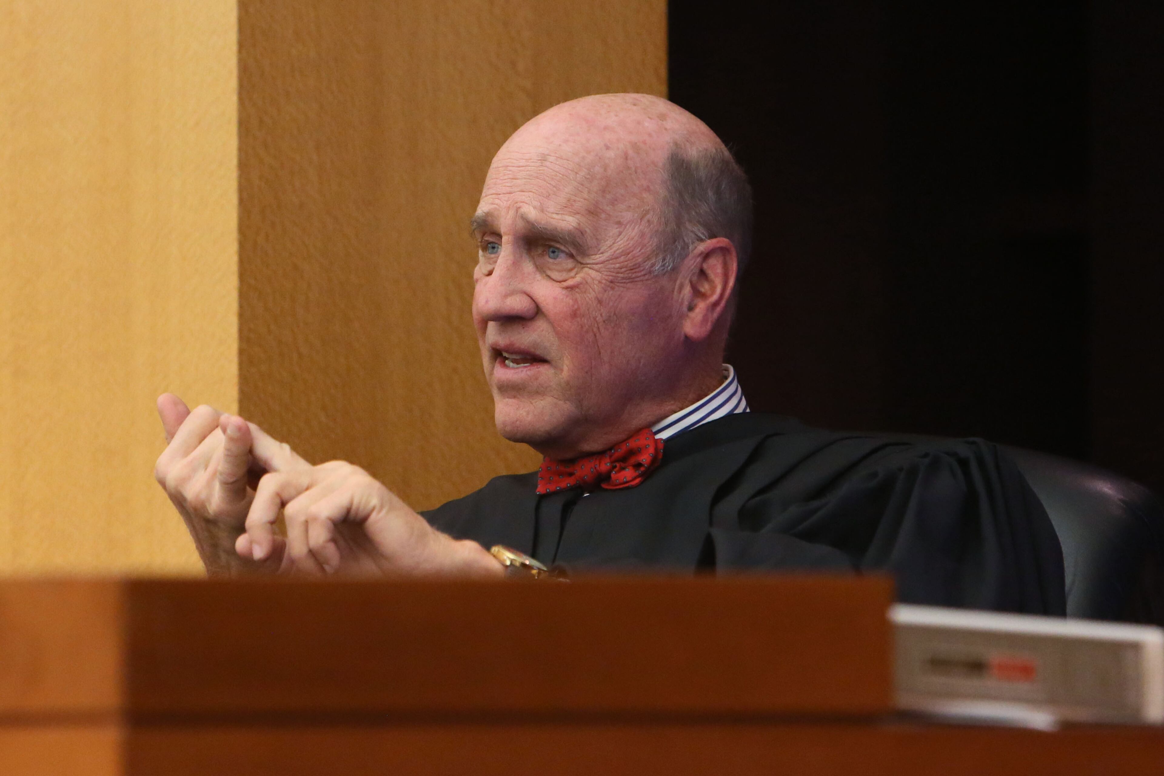 Fulton County Superior Court Judge Jerry Baxter denied requests Friday to silence potentially damaging testimony against former Atlanta educators accused of cheating on standardized tests. Lawyers for the defendants argued in court that their clients weren’t part of a scheme to change students’ answers, but Fulton County Superior Court Judge Jerry Baxter rejected their motions to suppress hearsay statements from alleged co-conspirators. Prosecutors said the teachers and administrators cheated so they could meet high standards set by Superintendent Beverly Hall, who also faces criminal charges, and so they could receive bonus pay for meeting academic targets. Baxter ruled against former Dunbar Elementary testing coordinator Lera Middlebrooks, former Deerwood Academy Assistant Principal Tabeeka Jordan and former Dobbs Elementary teacher Dessa Curb. He also denied a motion by former Dunbar Elementary teacher Pamela Cleveland, who had sought to disallow statements given to GBI investigators from being used against her. BOB ANDRES / BANDRES@AJC.COM