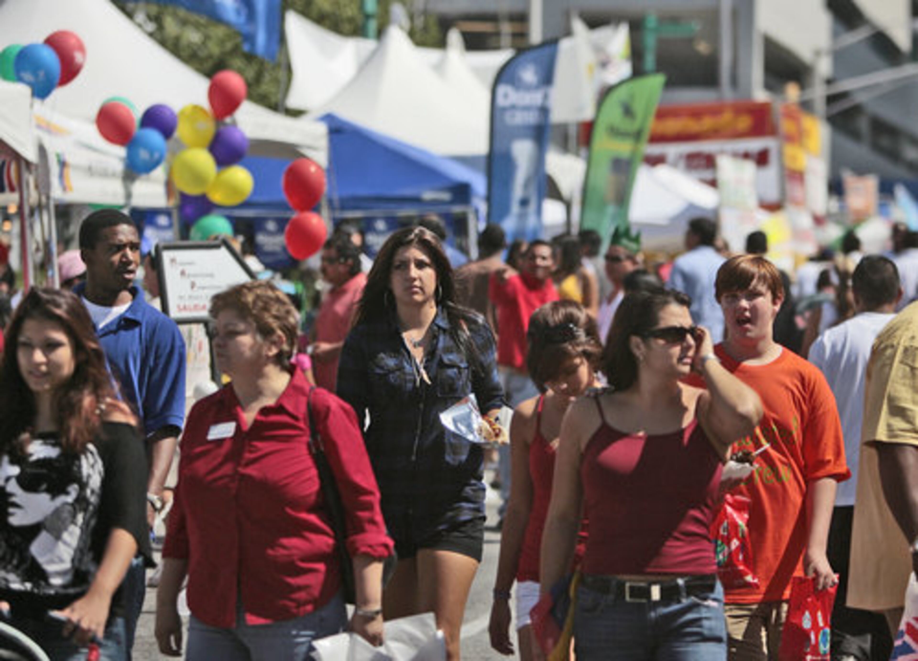 The weather was perfect for a festival and hundreds turned out Sunday morning for the games and food.