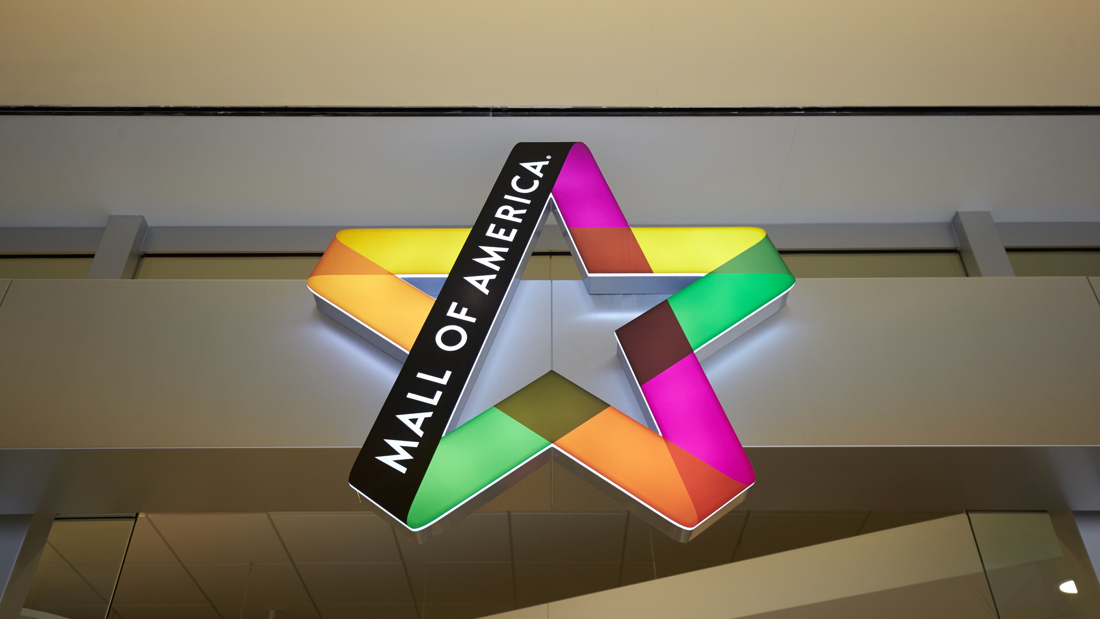 BLOOMINGTON, MN - FEBRUARY 23: Signage hangs at Mall of America during a media tour of its security systems on February 23, 2015 in Bloomington, Minnesota. The mall said in a October 2016 news release that it will not be open during the Thanksgiving holiday. (Photo by Adam Bettcher/Getty Images)