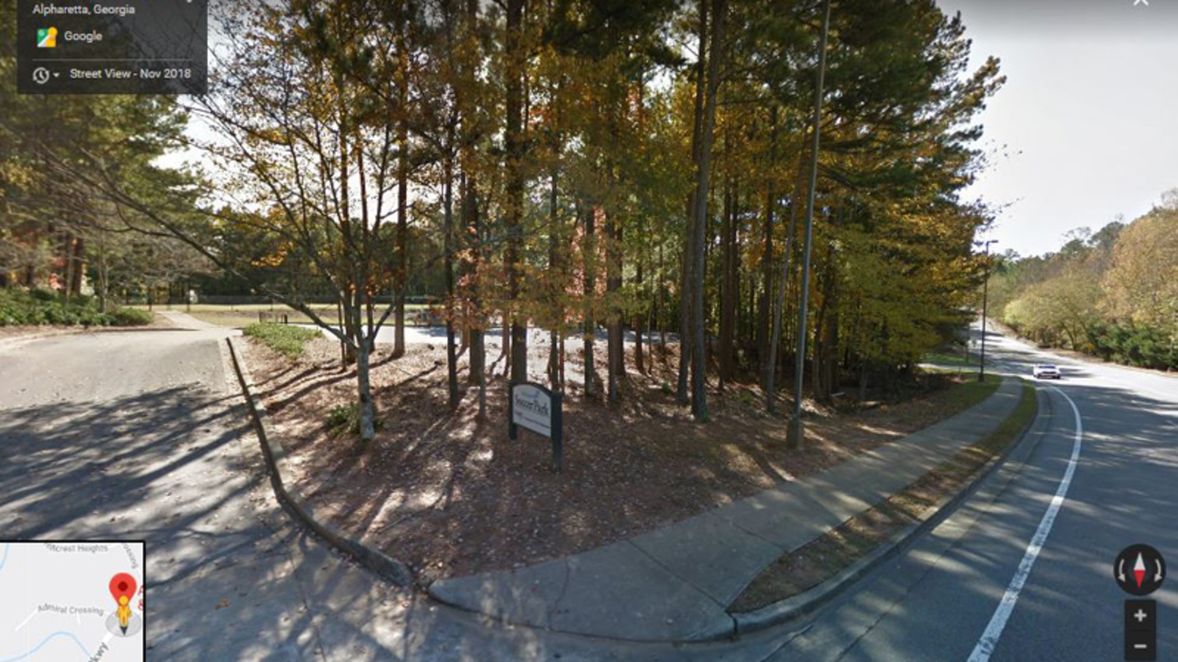 Alpharetta has approved a consultant’s proposal to design future improvements to Windward Park, currently a soccer field. GOOGLE MAPS