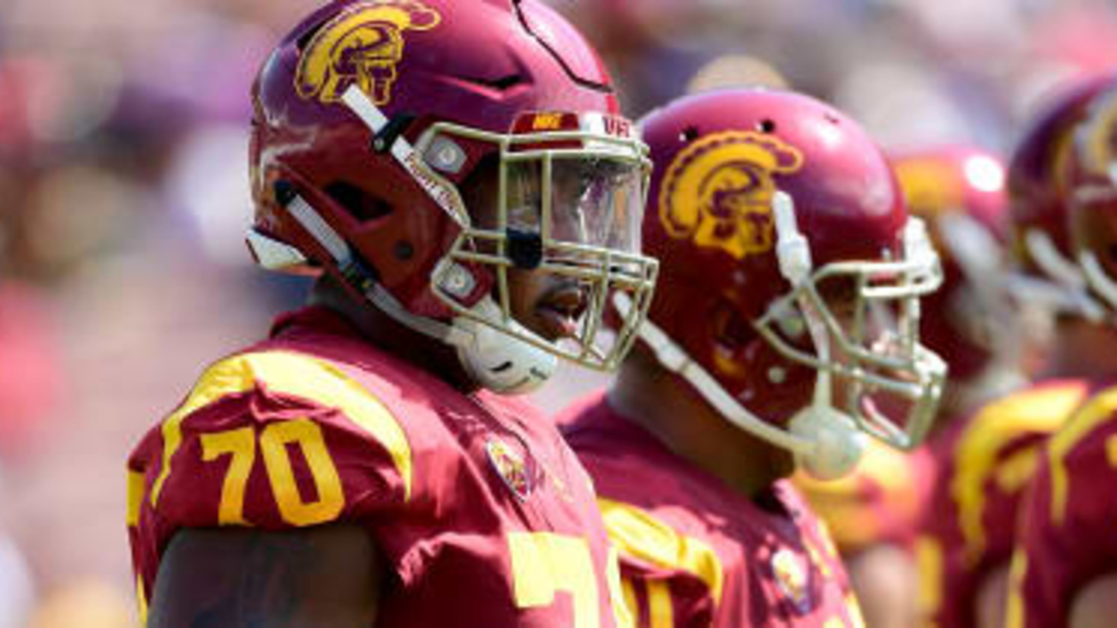 Offensive tackle Chuma Edoga, who played at USC and McEachern High, was claimed by the Falcons, the NFL team announced Wednesday.