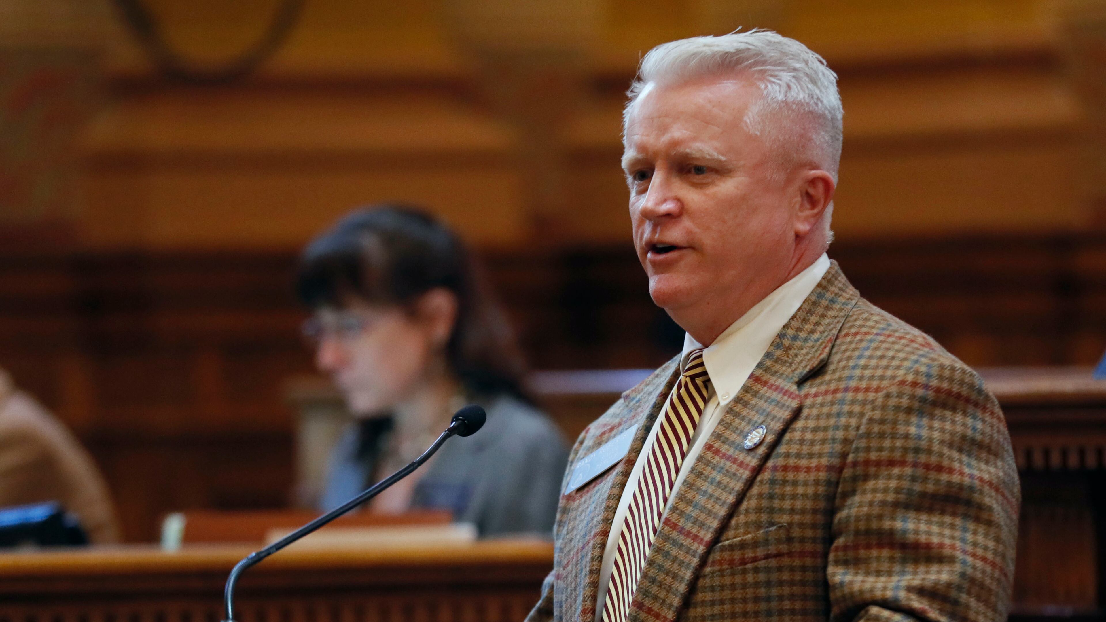 March 5, 2019 - Atlanta - Senator Randy Robertson, R - Cataula, sponsored SB 208. The legislature was in session for the 27th day of the 2019 General Assembly. Bob Andres / bandres@ajc.com