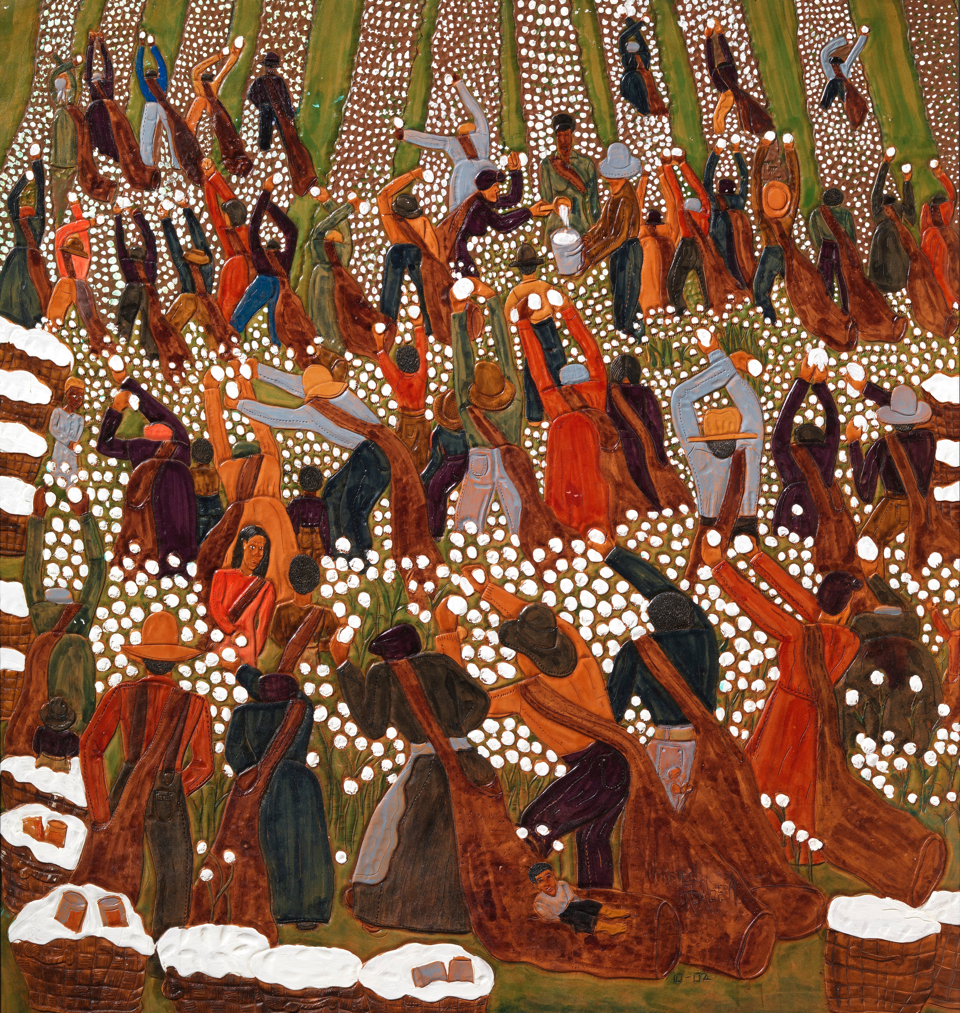 Winfred Rembert's "On Mama's Cotton Sack" (2002). Artwork © Estate of Winfred Rembert/ARS, New York.