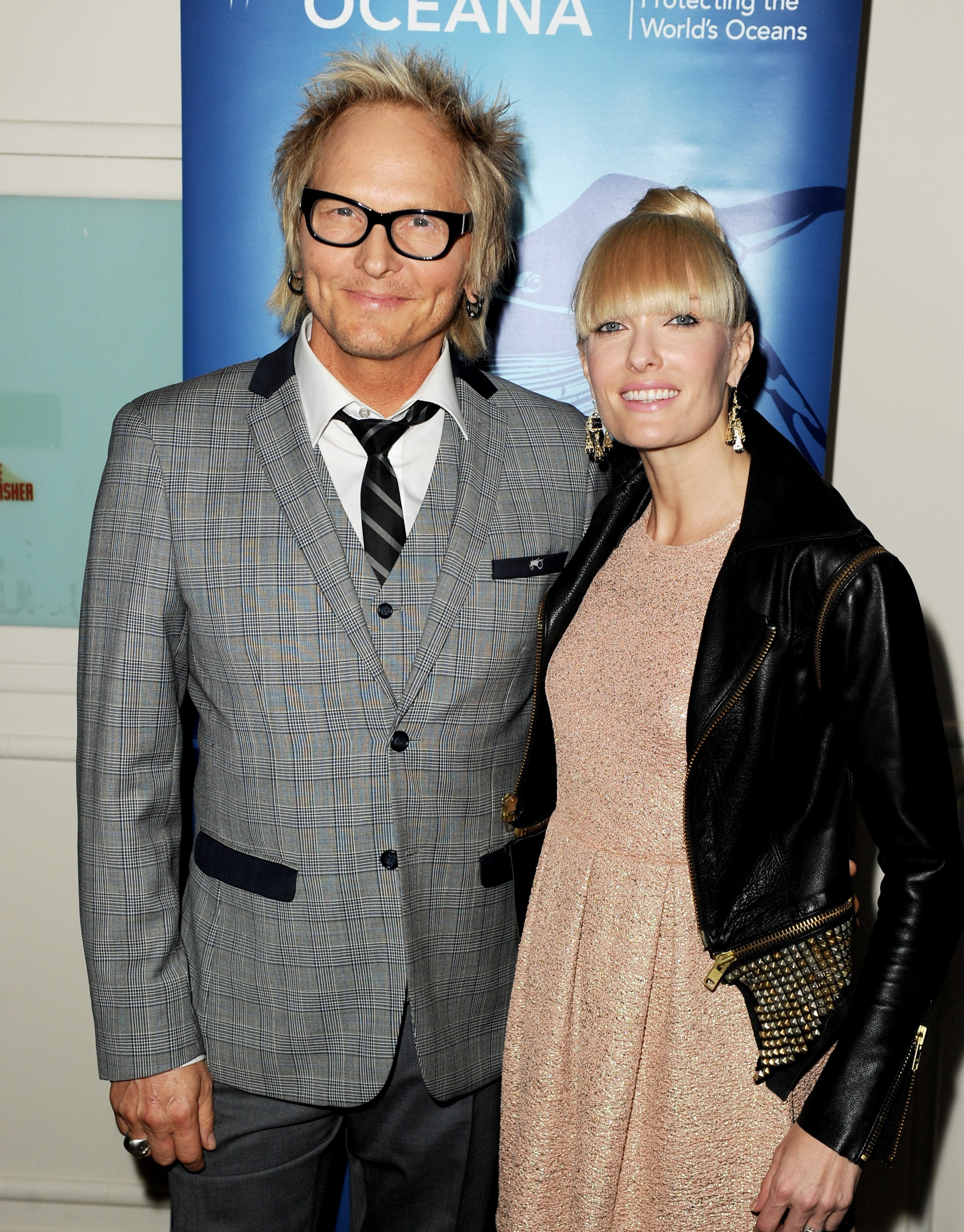 Musician Matt Sorum (L) and his wife Kai arrive at the Oceana Partners Award Gala at the Beverly Wilshire Hotel on October 30, 2013 in Beverly Hills, California. (Photo by Kevin Winter/Getty Images)