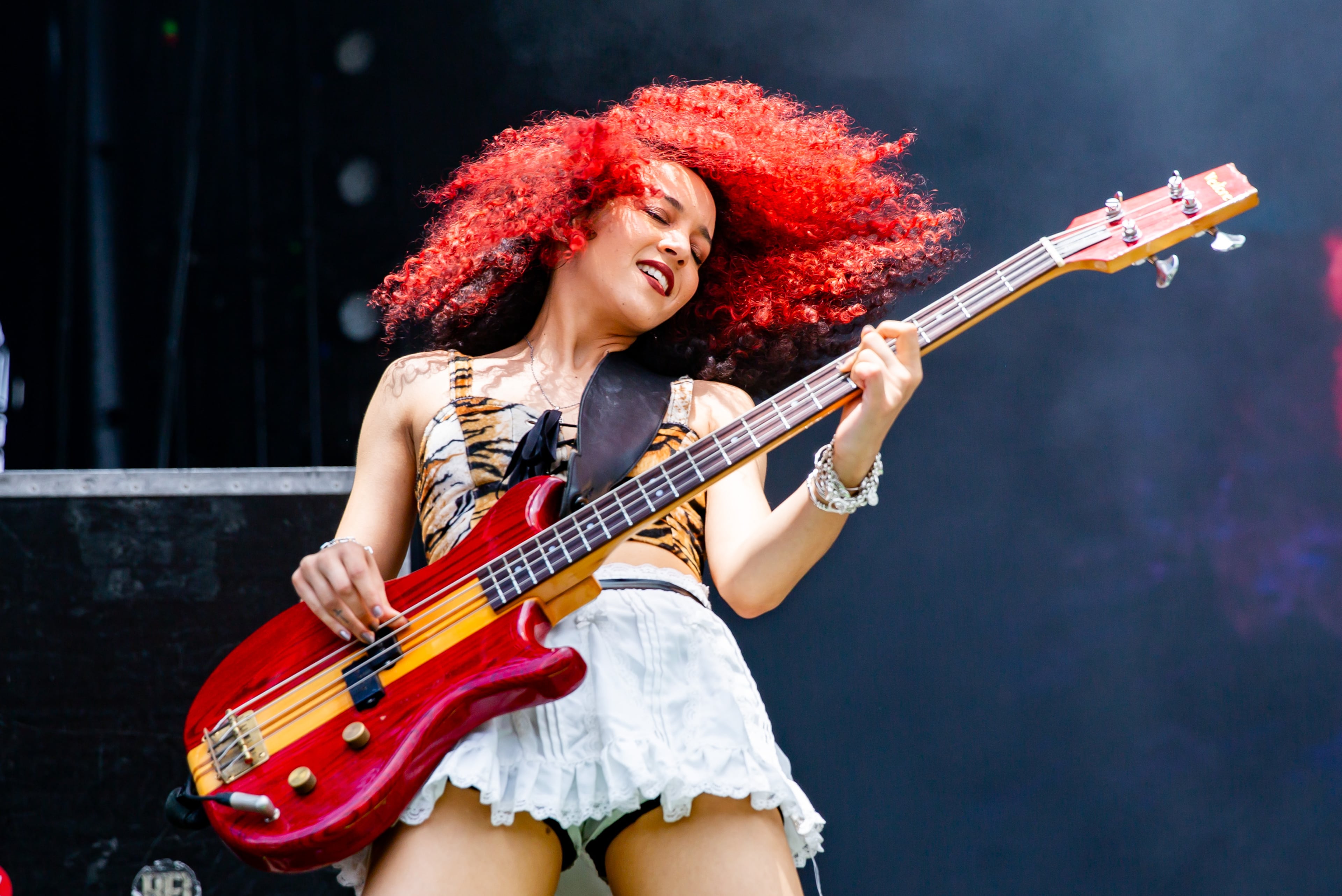 Atlanta, Ga: Nova Twins brought all the action to the Peachtree Stage early afternoon. Photo taken Sunday May 5, 2024 at Central Park, Old 4th Ward. (RYAN FLEISHER FOR THE ATLANTA JOURNAL-CONSTITUTION)