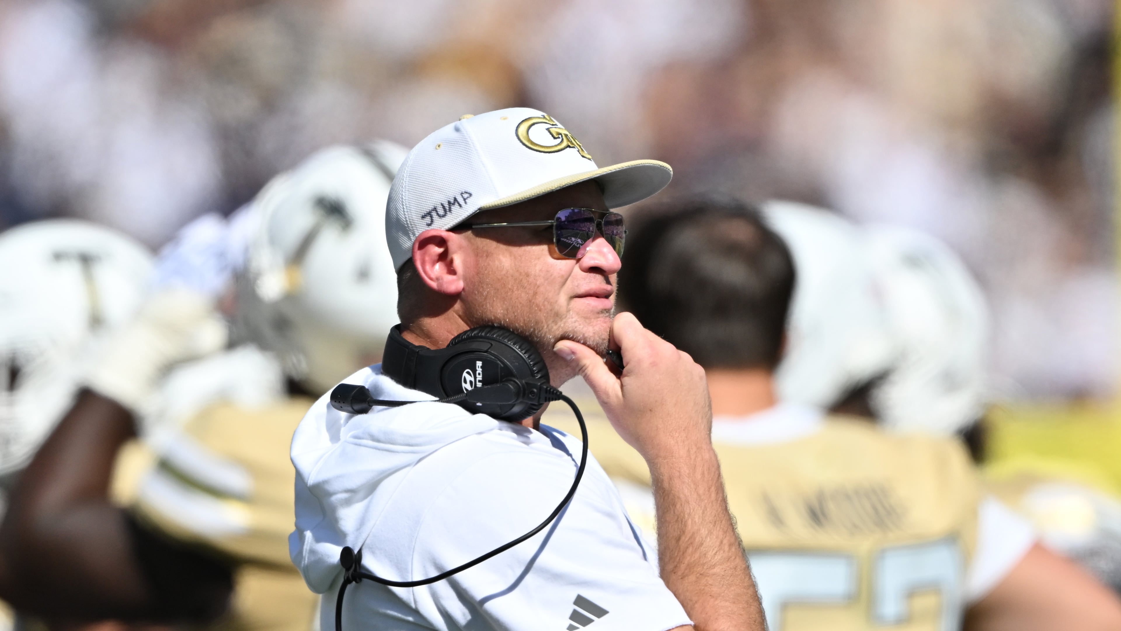 “We laugh about (the rumors). We do. It’s flattering," says Georgia Tech head coach Brent Key. (Hyosub Shin/AJC)