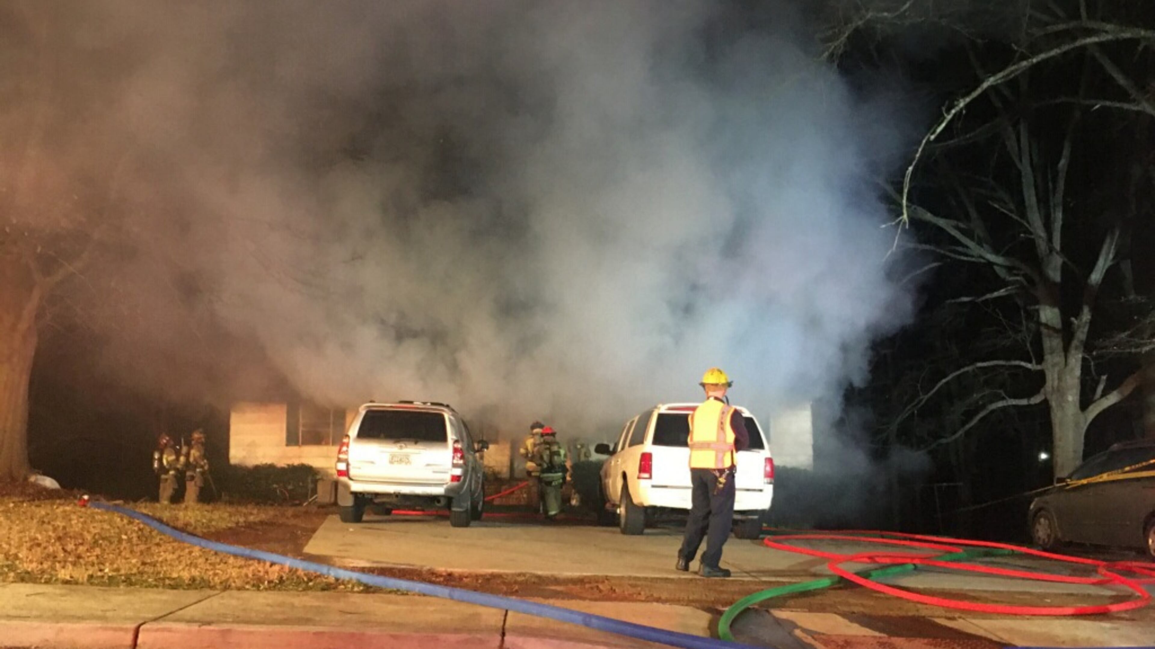 A fire broke out in Duluth Tuesday. COURTESY GWINNETT COUNTY