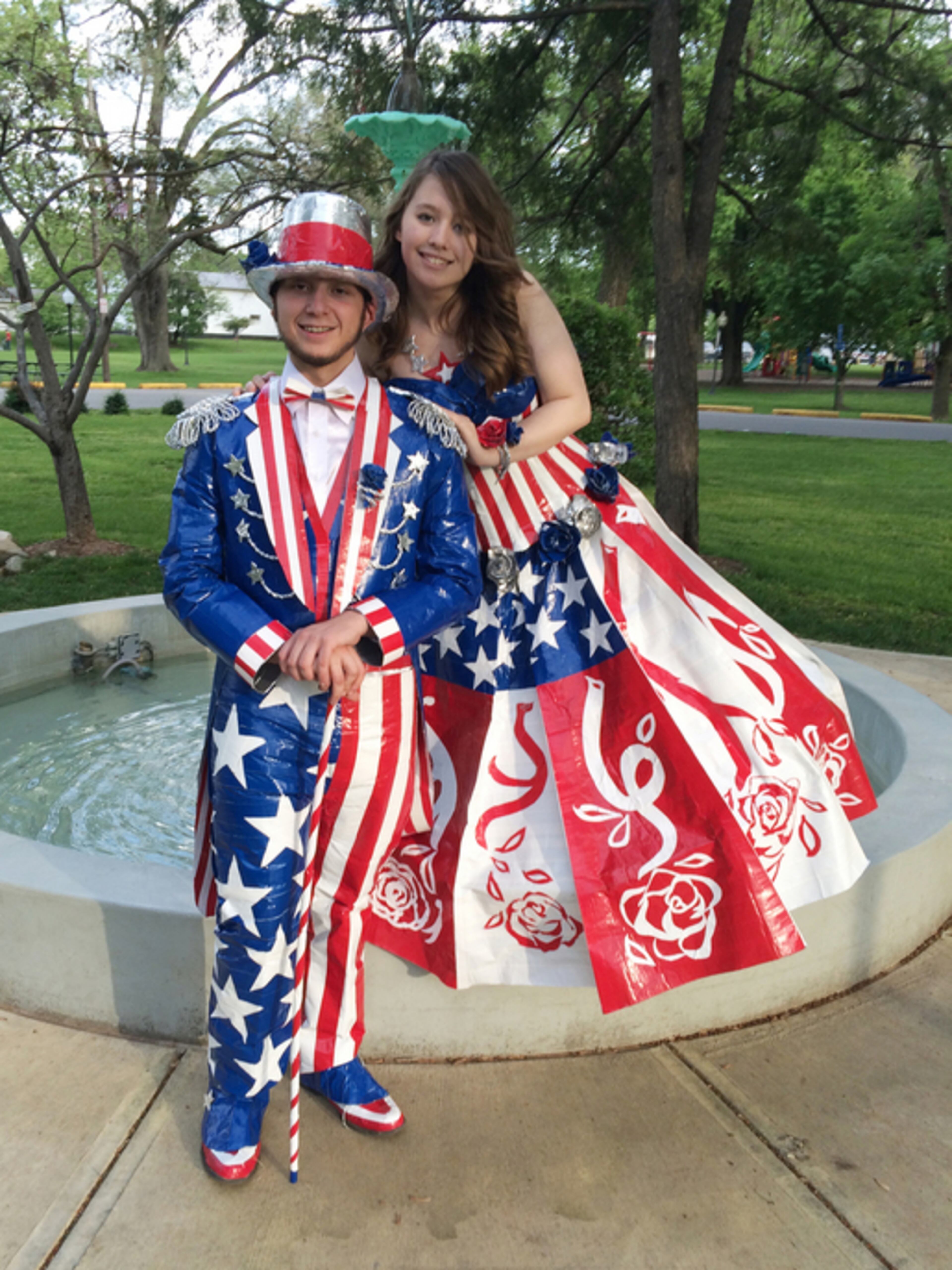 Check out http://www.duckbrand.com/promotions/stuck-at-prom for more.