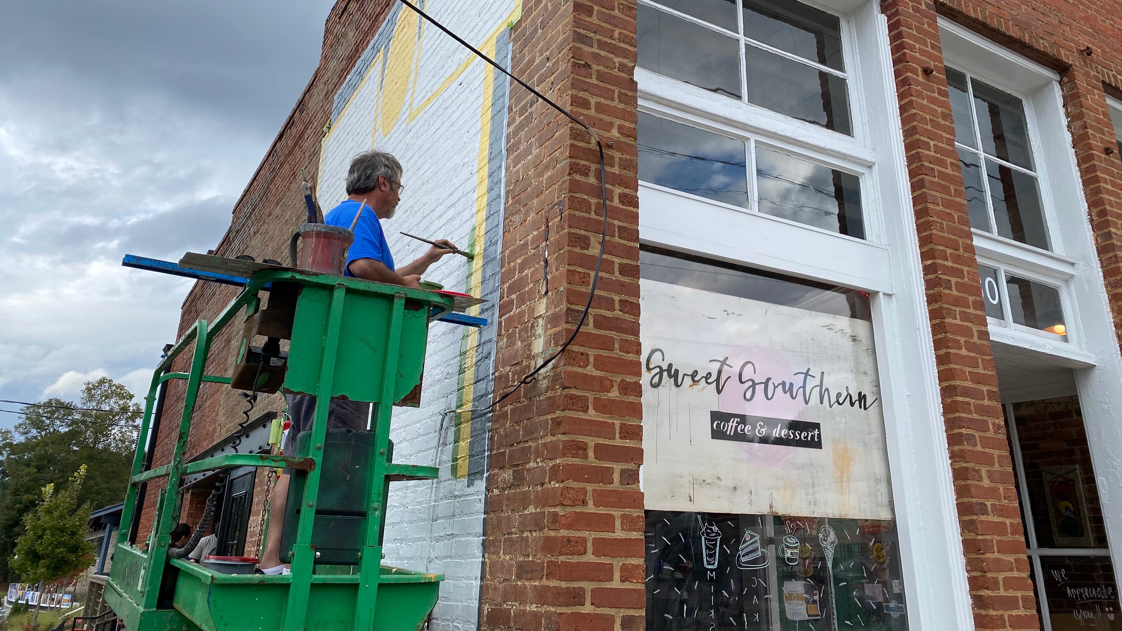 The ribbon cutting is scheduled for 2 p.m. Nov. 19 for artist John W. Christian's 50th mural to be revealed in downtown Powder Springs. (Courtesy of Powder Springs)