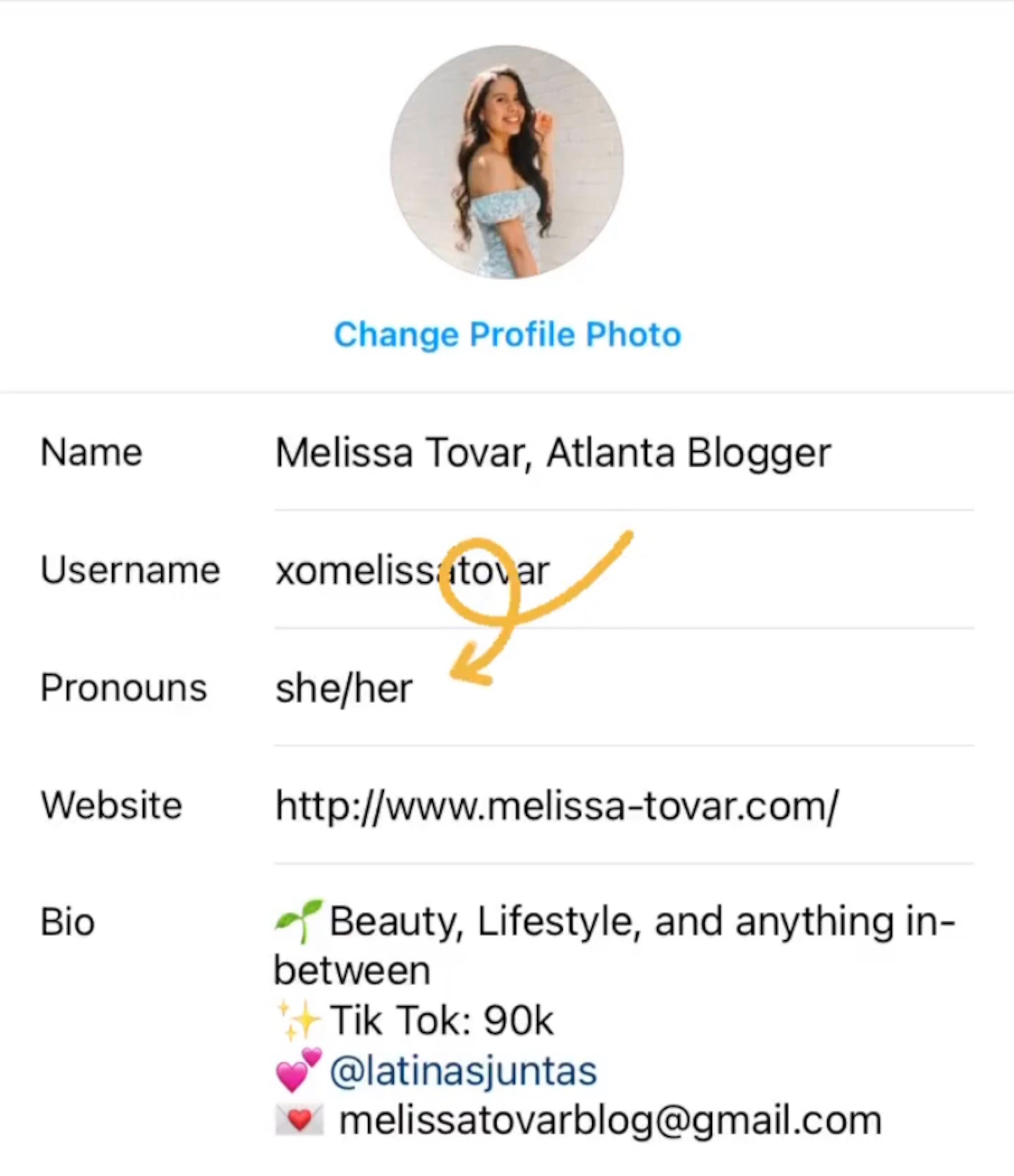 Users can choose pronouns including he/him, she/her and they/them