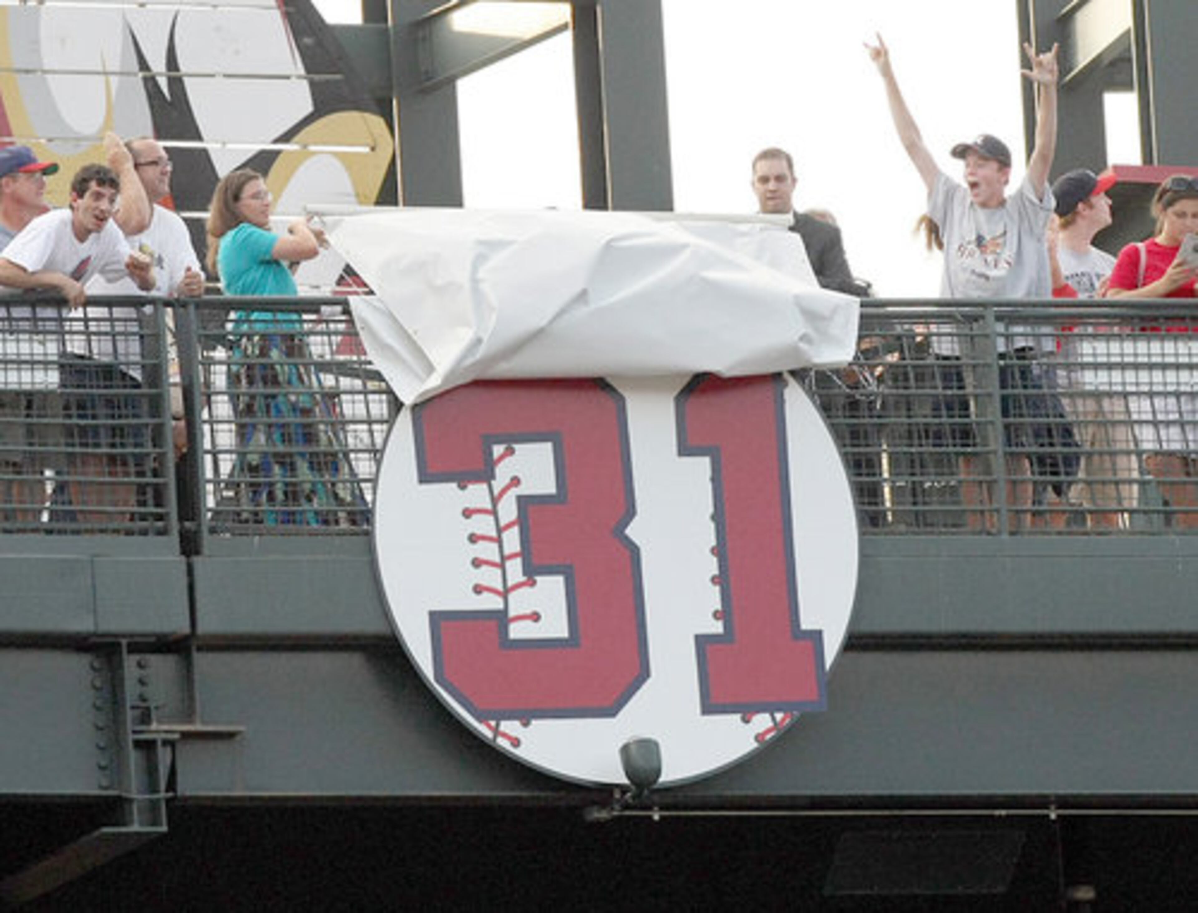 In July, the Braves inducted Greg Maddux into the team's hall of fame and retired his No. 31 jersey. Maddux pitched 11 seasons in Atlanta and is eighth on baseball's career wins list with 355.