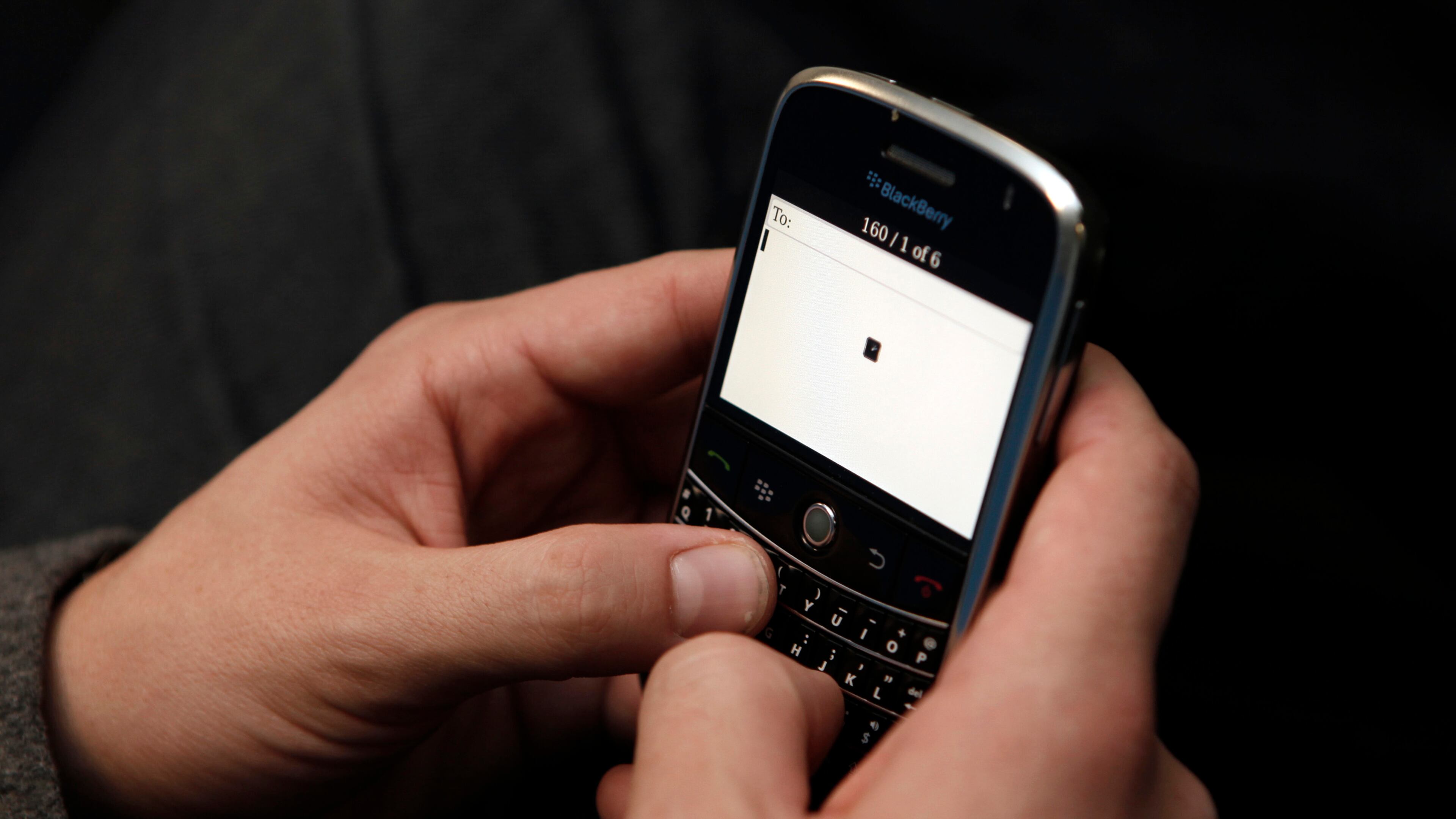 ORG XMIT: NYLS401 FILE- This Feb. 11, 2009 file photo shows an owner beginning to write a text message on his cell phone in Los Angeles. The Pew Research Center's Internet & American Life Project said in October that 75 percent of teens have a cell phone and that a typical teen sends about 50 texts a day. (AP Photo/Matt Sayles, FILE)