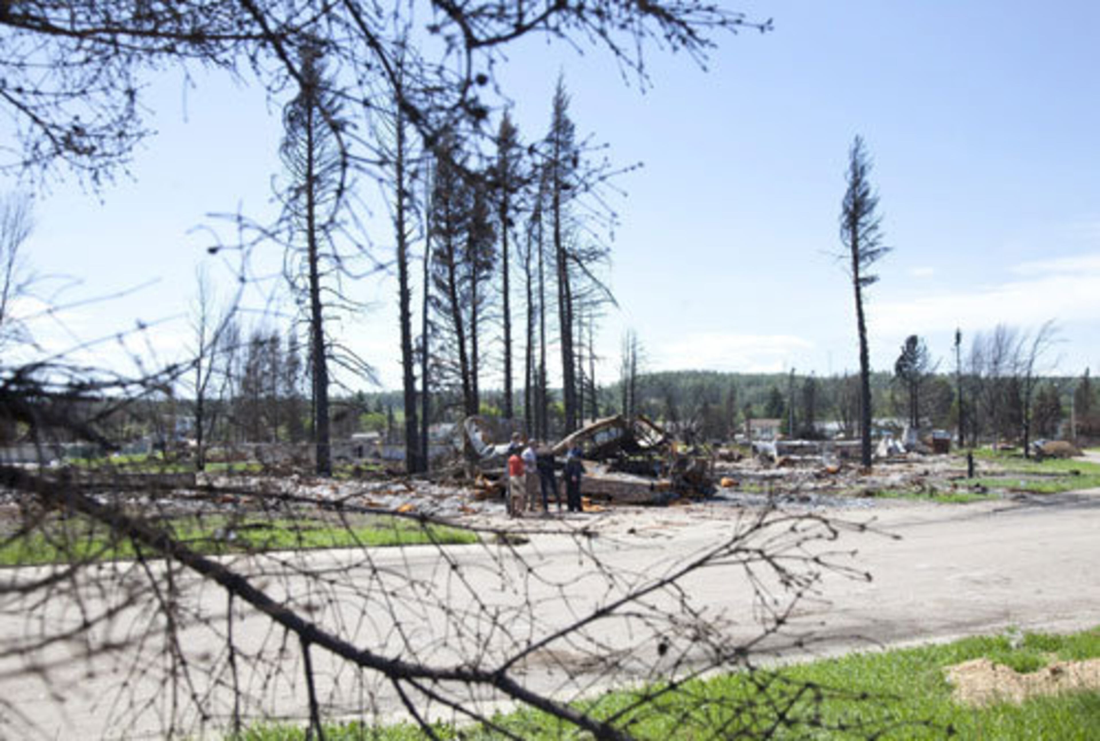 William and Kate tour the devastating fire damage in Slave Lake.