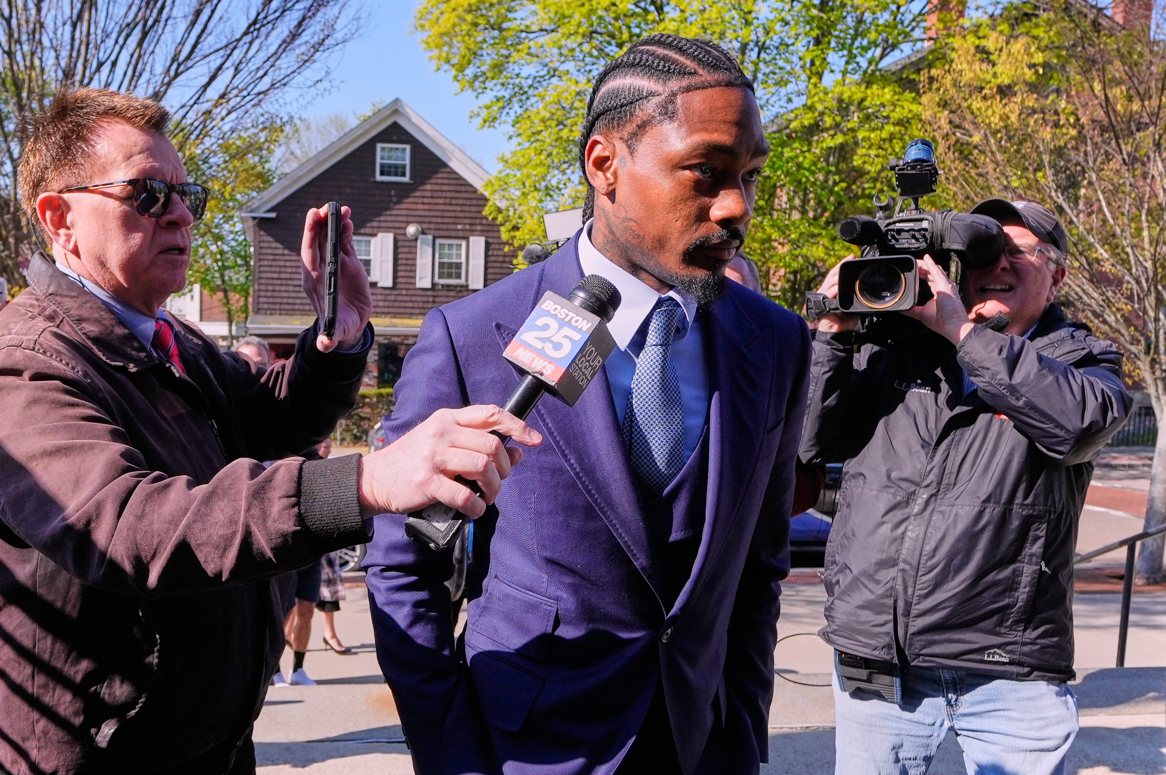 Patriots Diggs Strangulation Charge Football