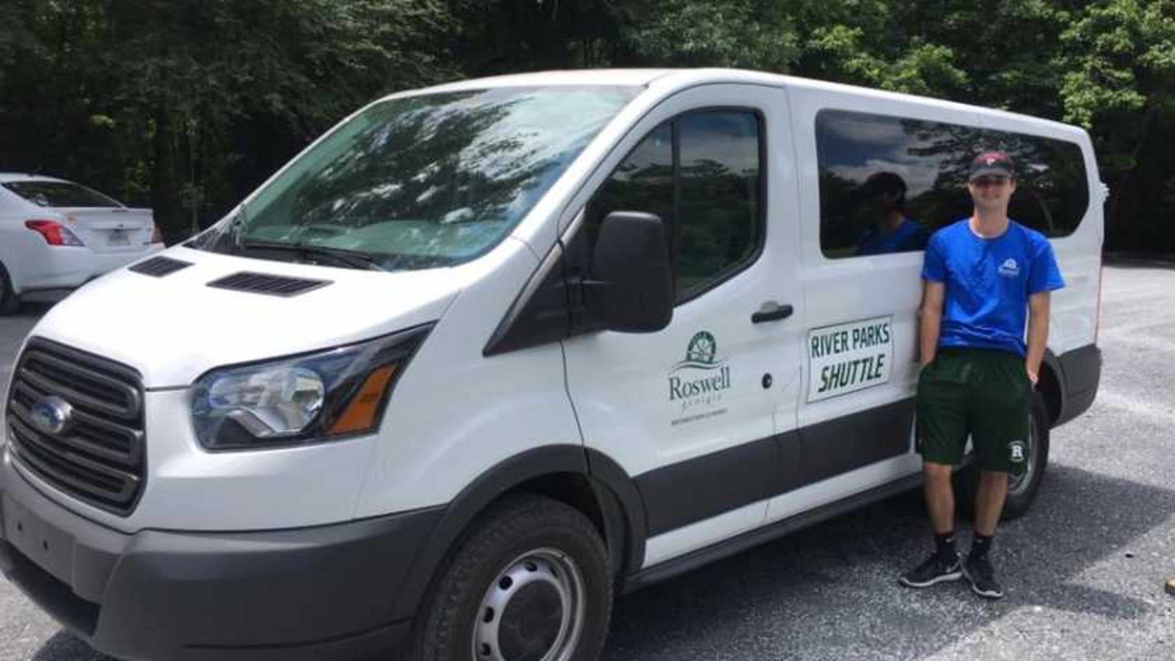 The shuttle is free and makes seven stops along the Chattahoochee River.