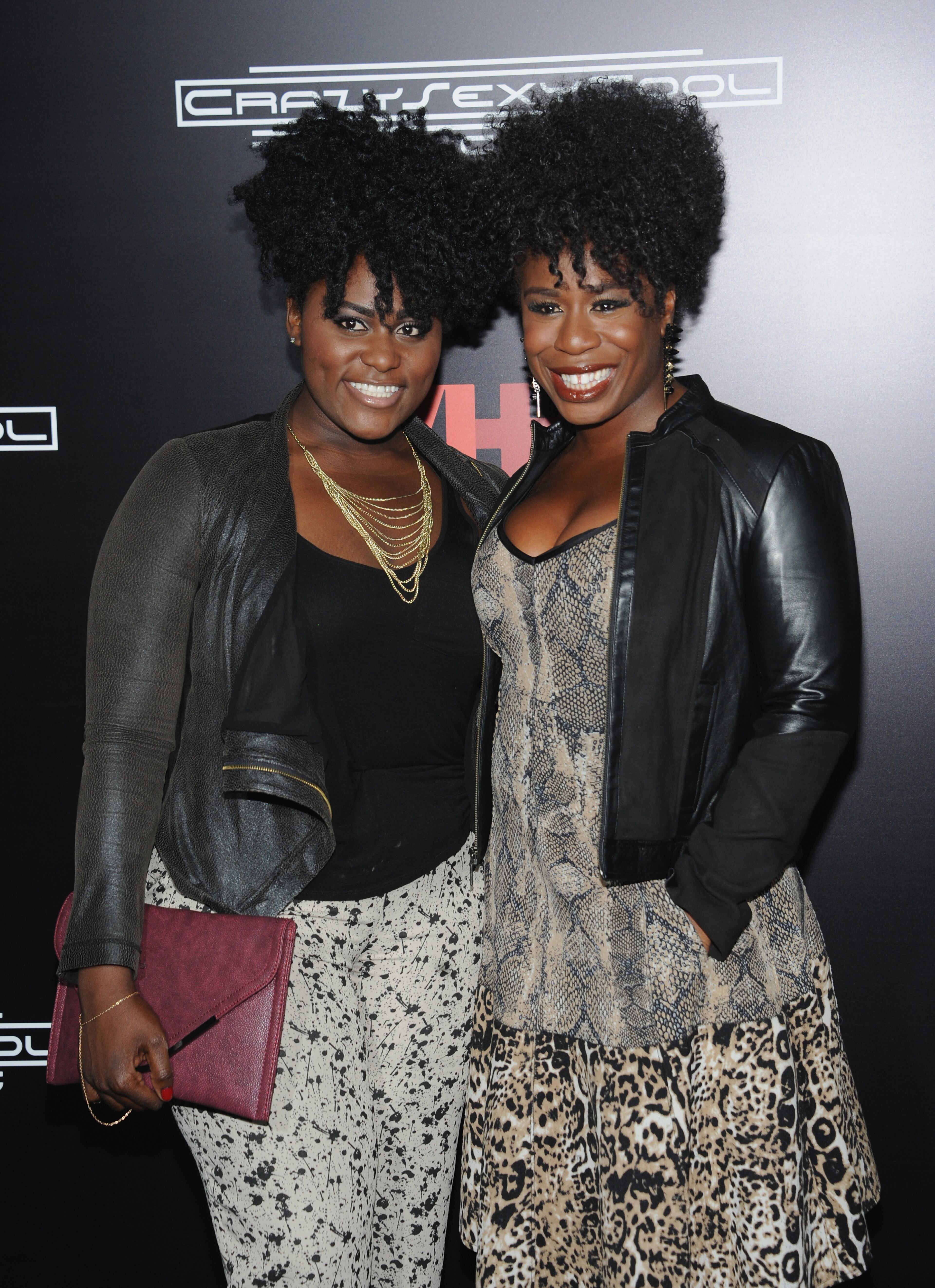 Danielle Brooks and Uzo Aduba attend the "CrazySexyCool" Premiere Event at AMC Loews Lincoln Square 13 theater on Oct. 15, 2013, in New York City.
