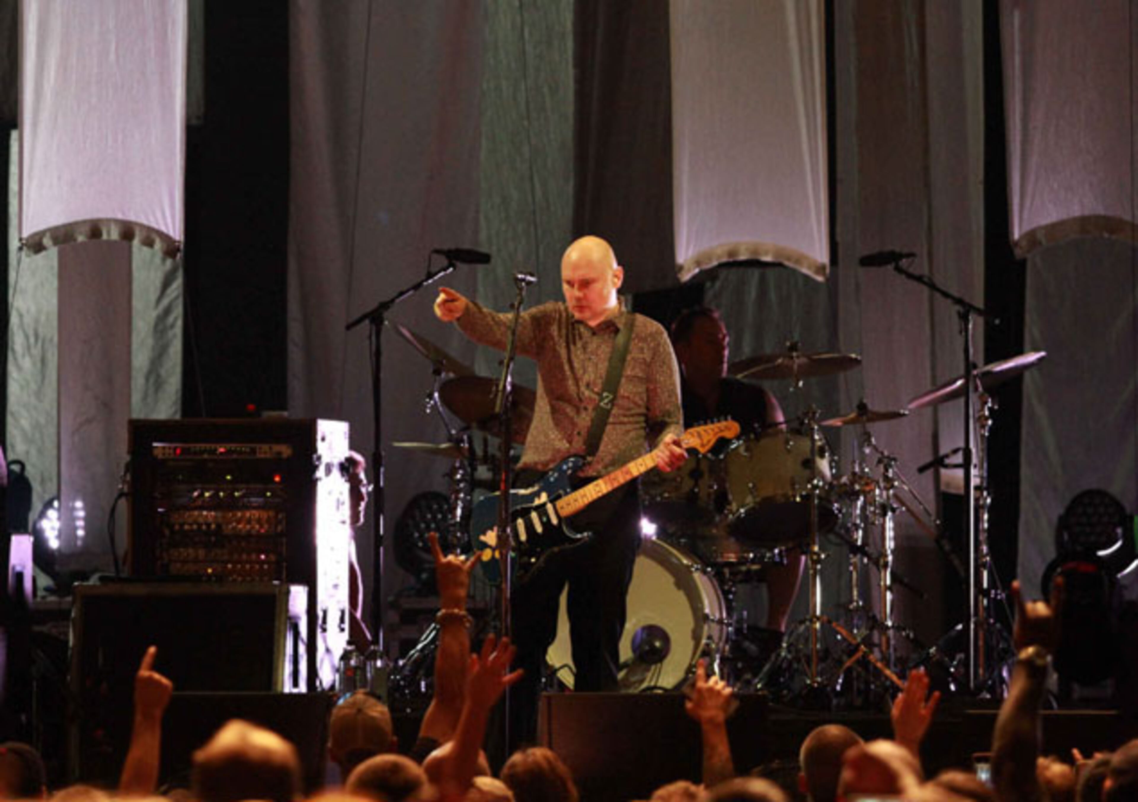 The Smashing Pumpkins and Marilyn Manson teamed up for the "End Times Tour", as they rocked Aaron's Amphitheatre at Lakewood in Atlanta on Saturday night, July 25, 2015. Robb D. Cohen / RobbsPhotos.com