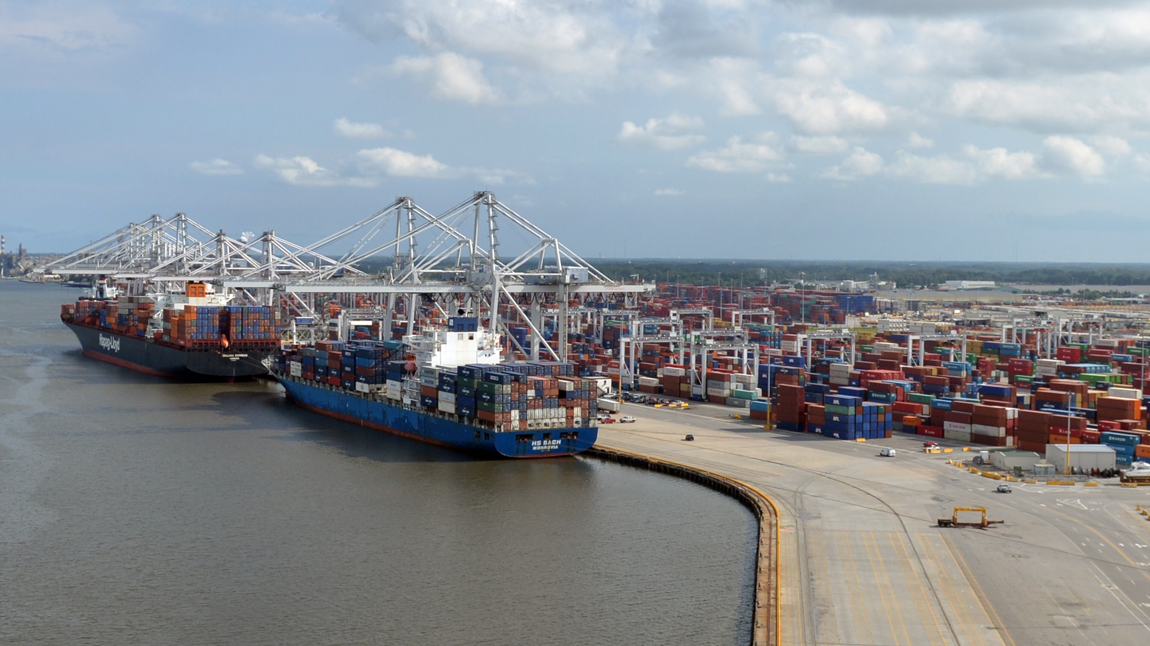 A record 3.1 million containers were imported and exported last year.