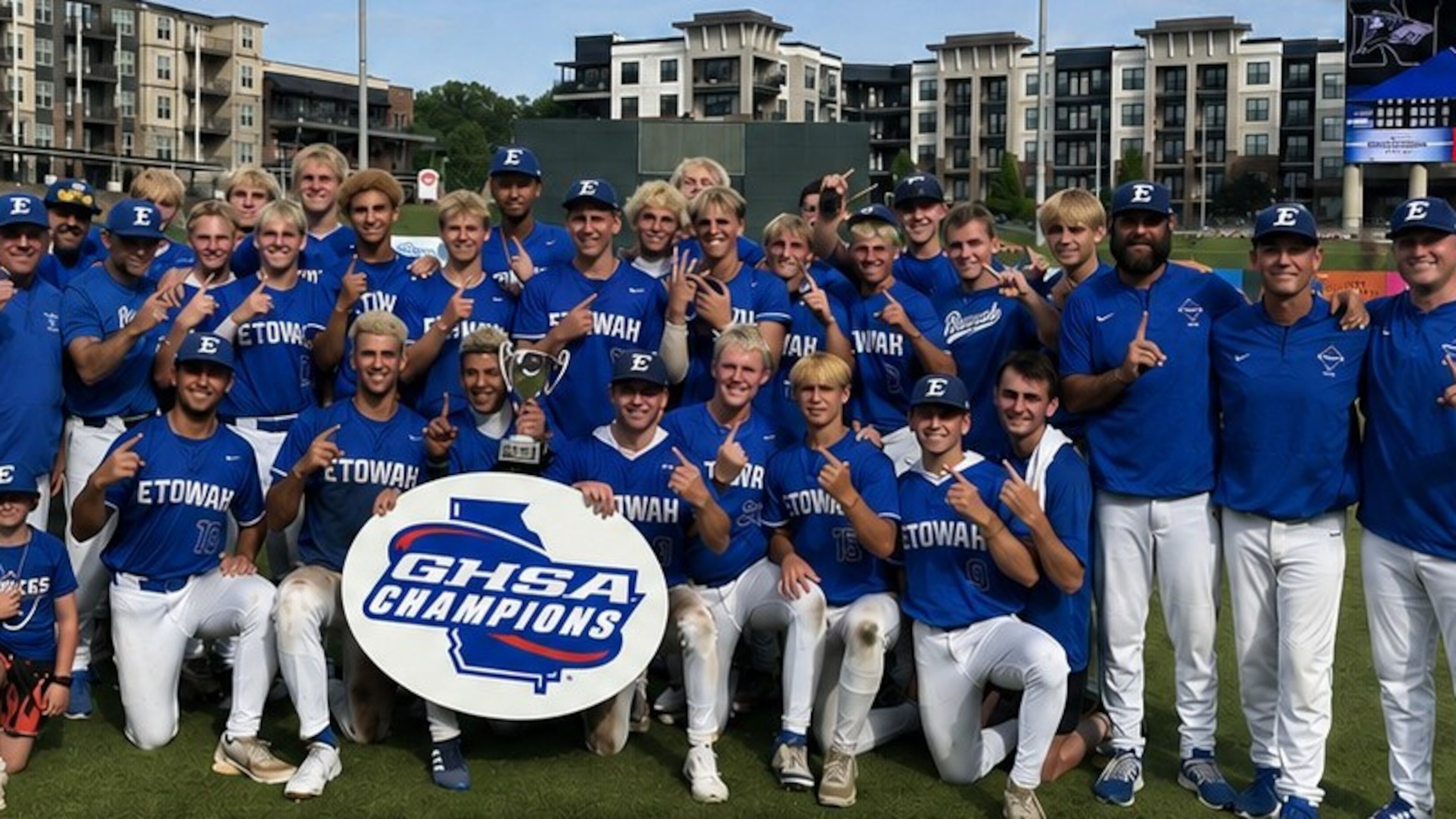 Etowah won the 2026 Class 6A baseball championship Wednesday, May 27, 2026, at Gwinnett Field in Lawrenceville, Ga. (Courtesy of GHSA)