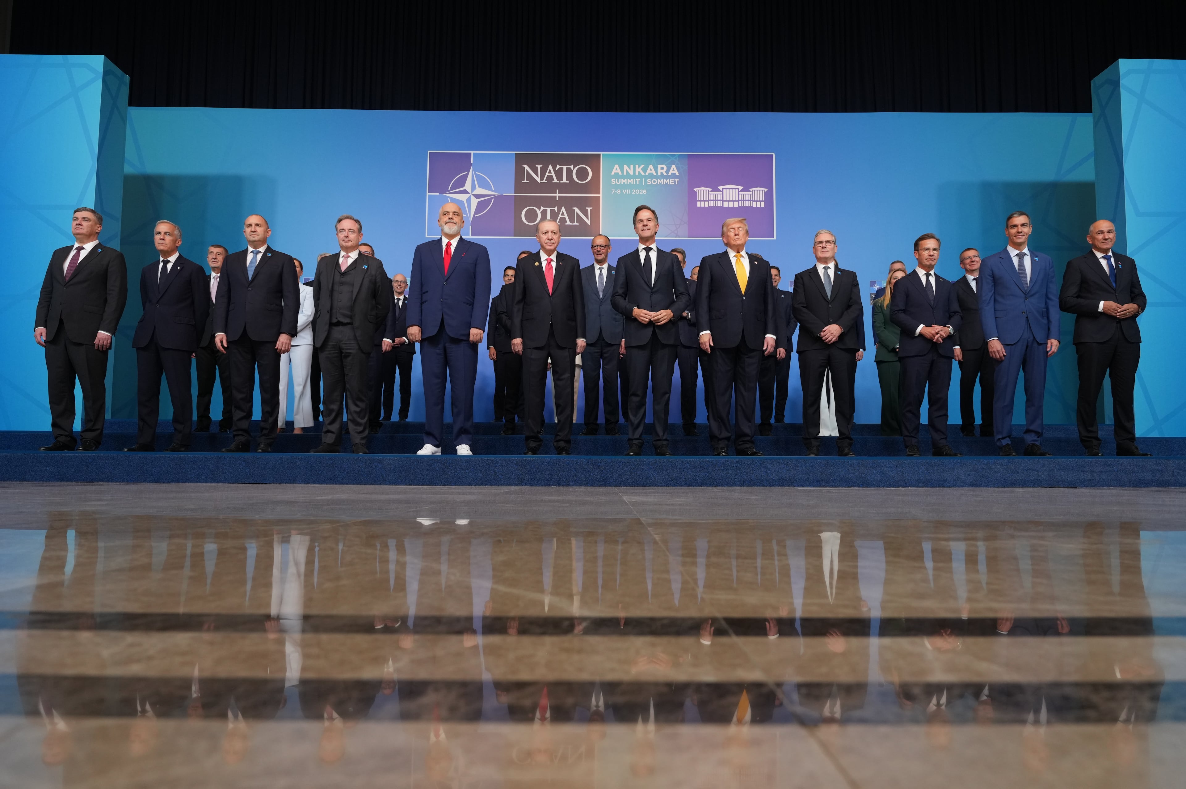APTOPIX Turkey NATO Summit Trump