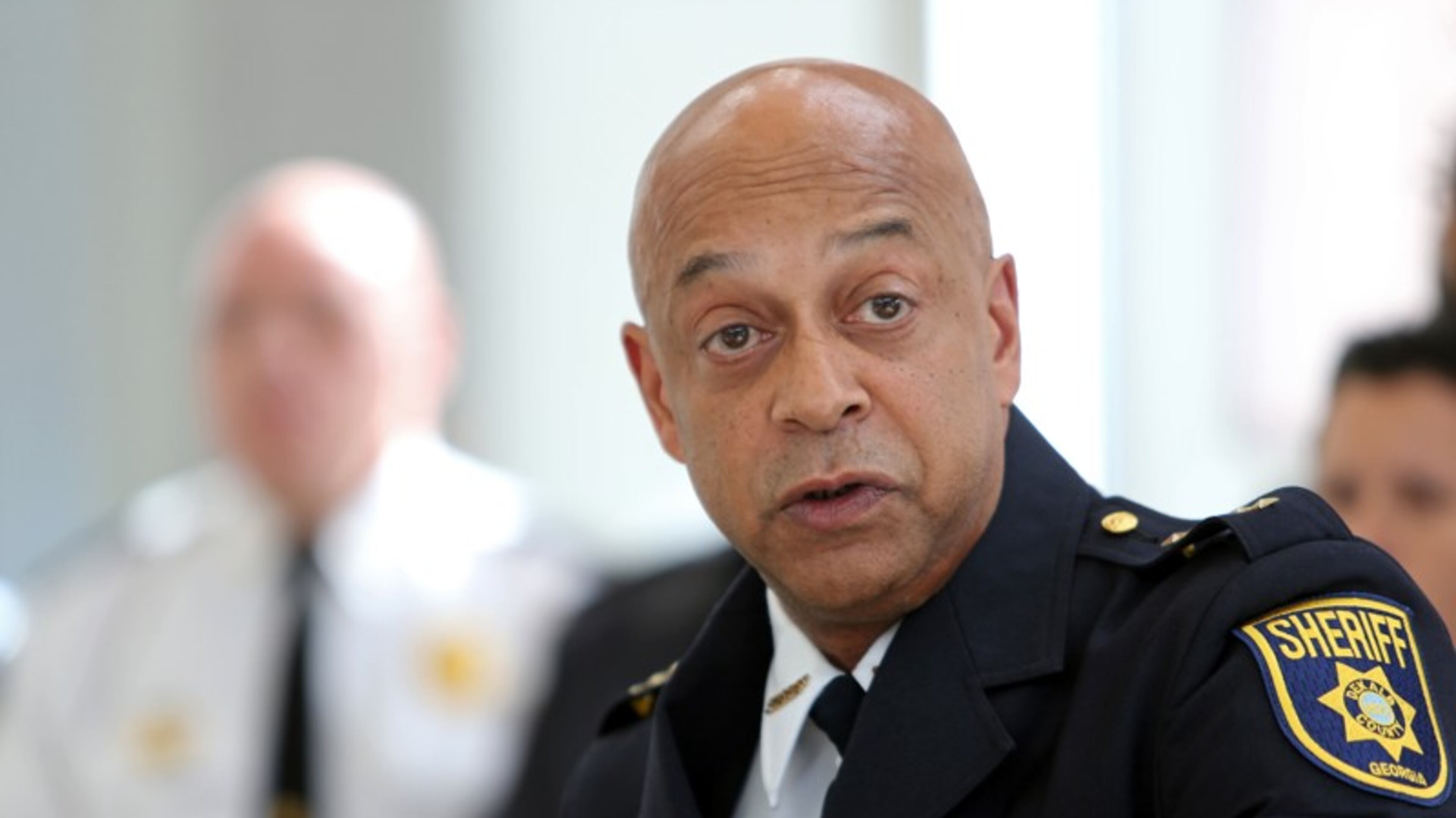 DeKalb County Sheriff Jeff Mann, who was arrested for allegedly exposing himself in Piedmont Park, is suspending himself for one week. AJC file photo