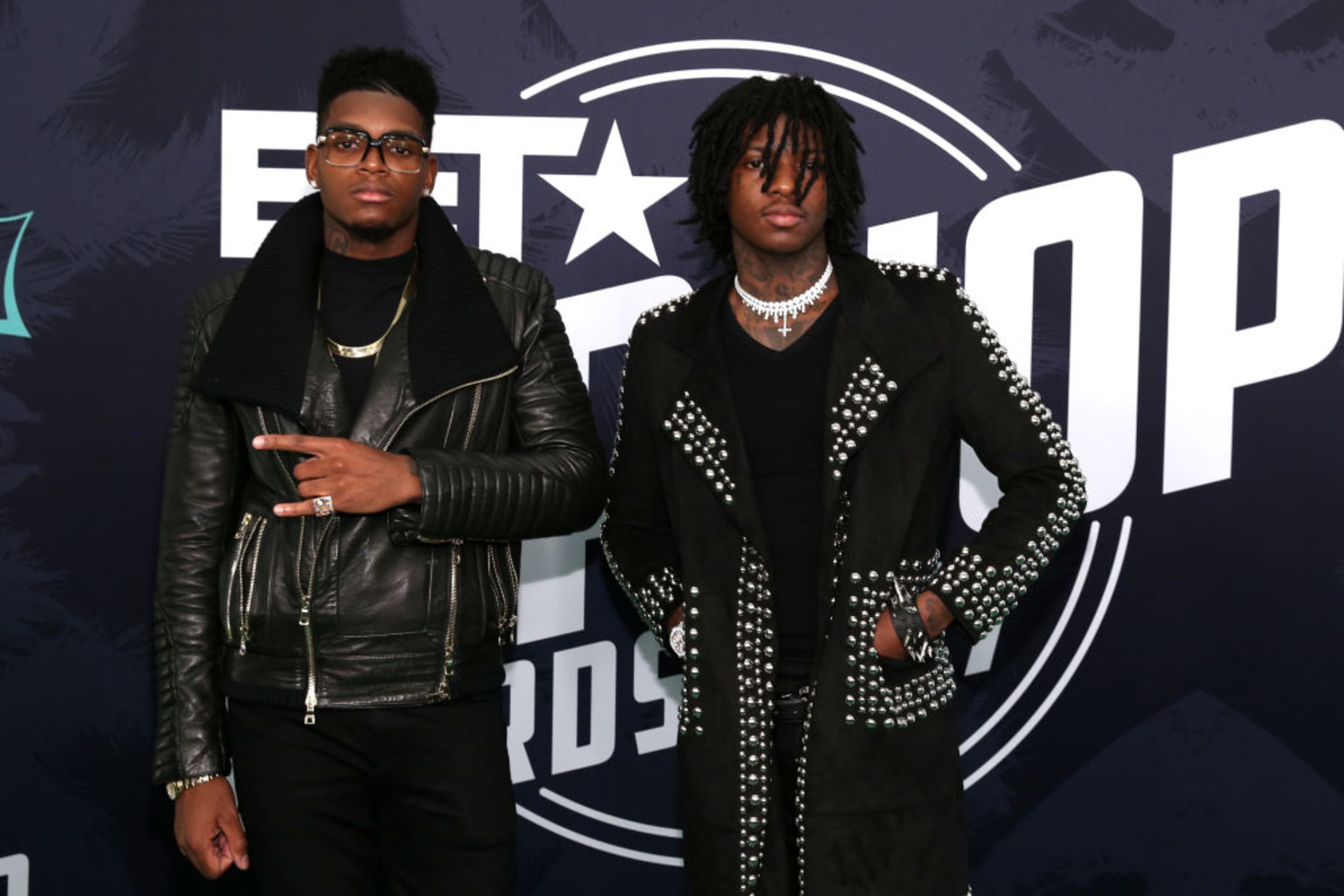 MIAMI BEACH, FL - OCTOBER 06: SahBabii (R) attends the BET Hip Hop Awards 2017 at The Fillmore Miami Beach at the Jackie Gleason Theater on October 6, 2017 in Miami Beach, Florida. (Photo by Bennett Raglin/Getty Images for BET )