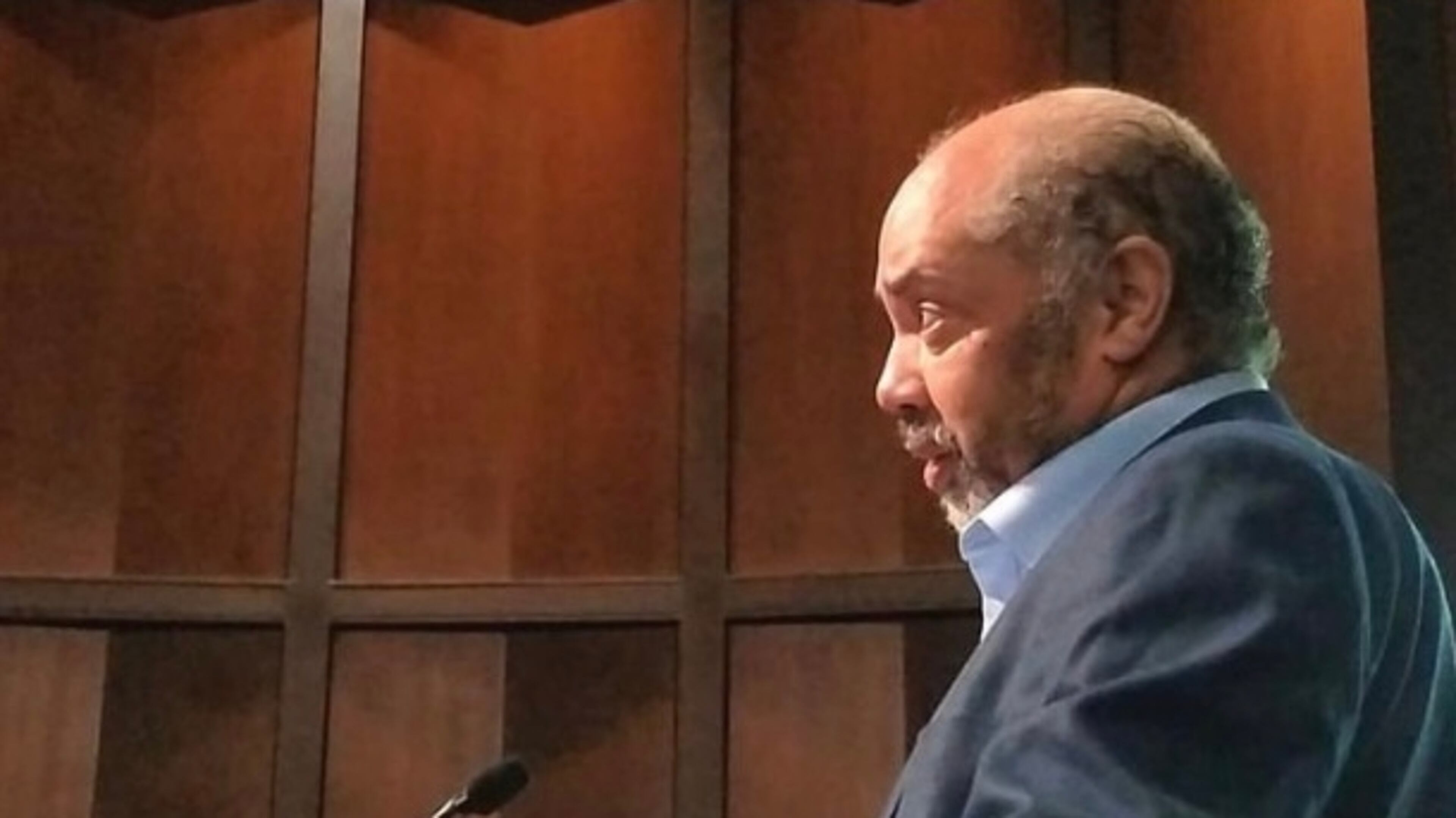 Marshall Rancifer testifying in 2019 in front of the Atlanta City Council. Rancifer, once homeless himself, became a tireless advocate for the the homeless and others in need.