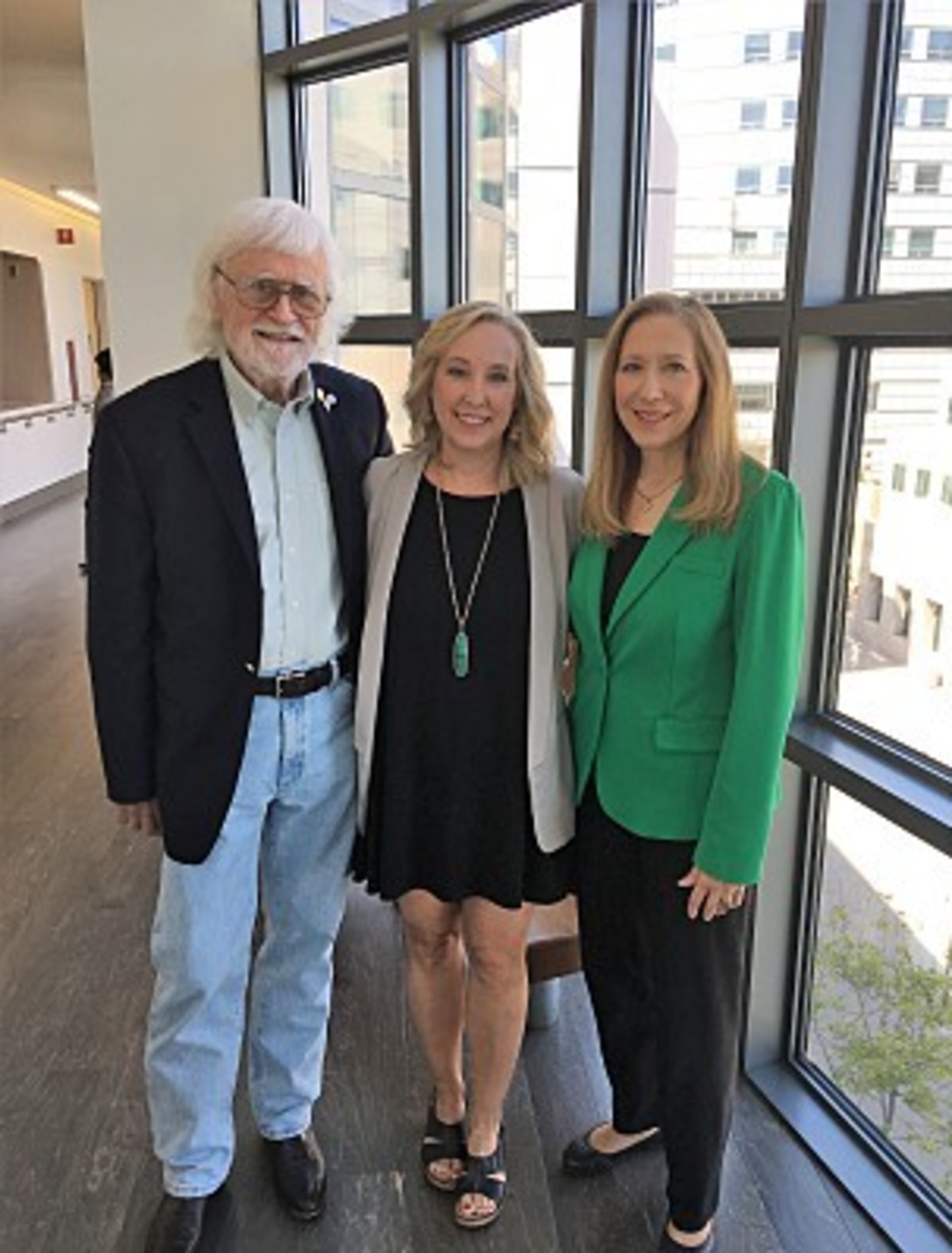 From left to right, The DAISY Foundation founders Mark Barnes, Tena Barnes Carraher and Bonnie Barnes