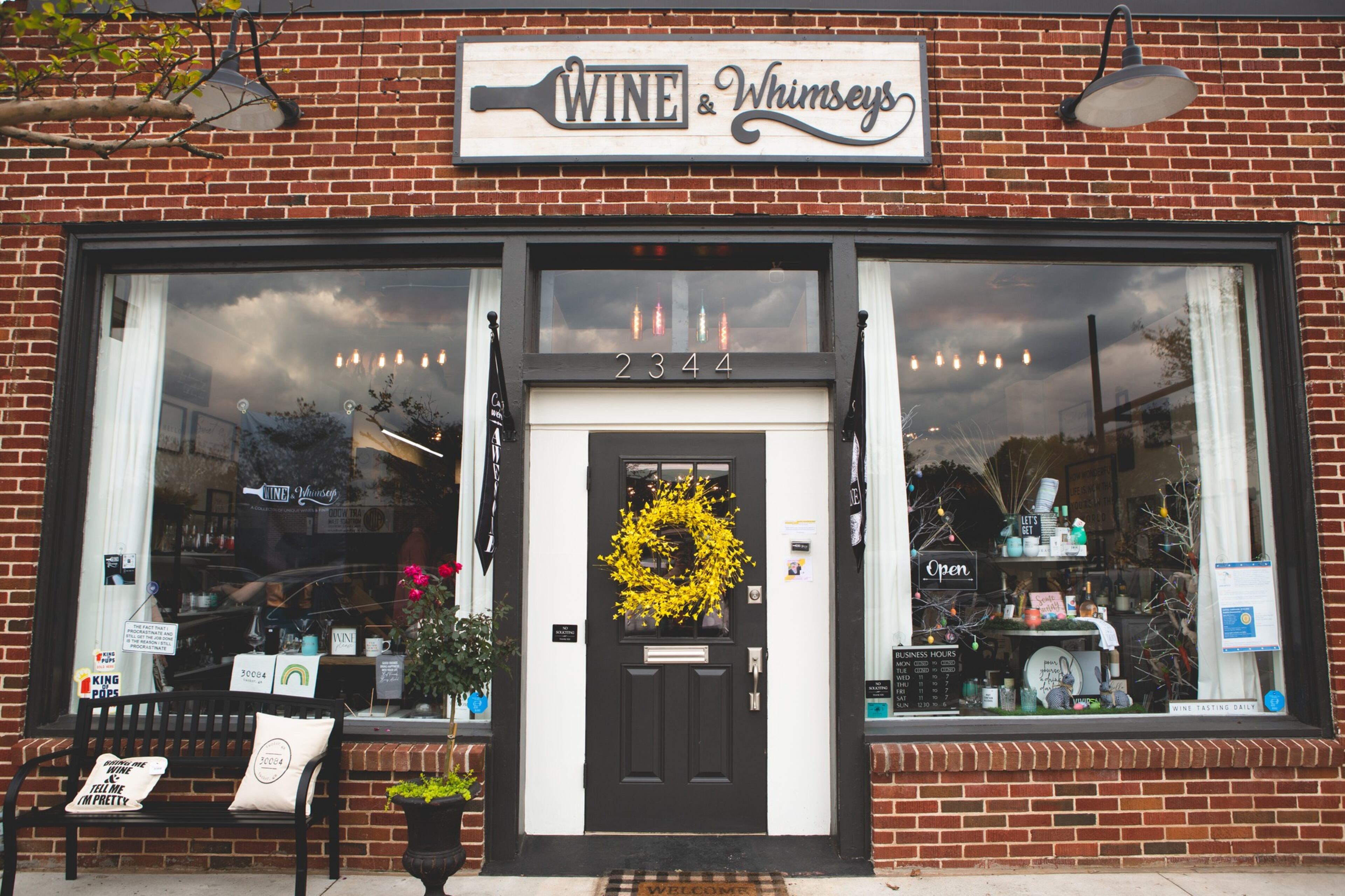 Wine & Whimseys in downtown Tucker is one of the small businesses fearful of proposed tariffs, as they could drastically change owner Bridget Brady's business model of being able to offer a wide selection of European wines at reasonable prices. (Courtesy of Bridget Elliott Brady)