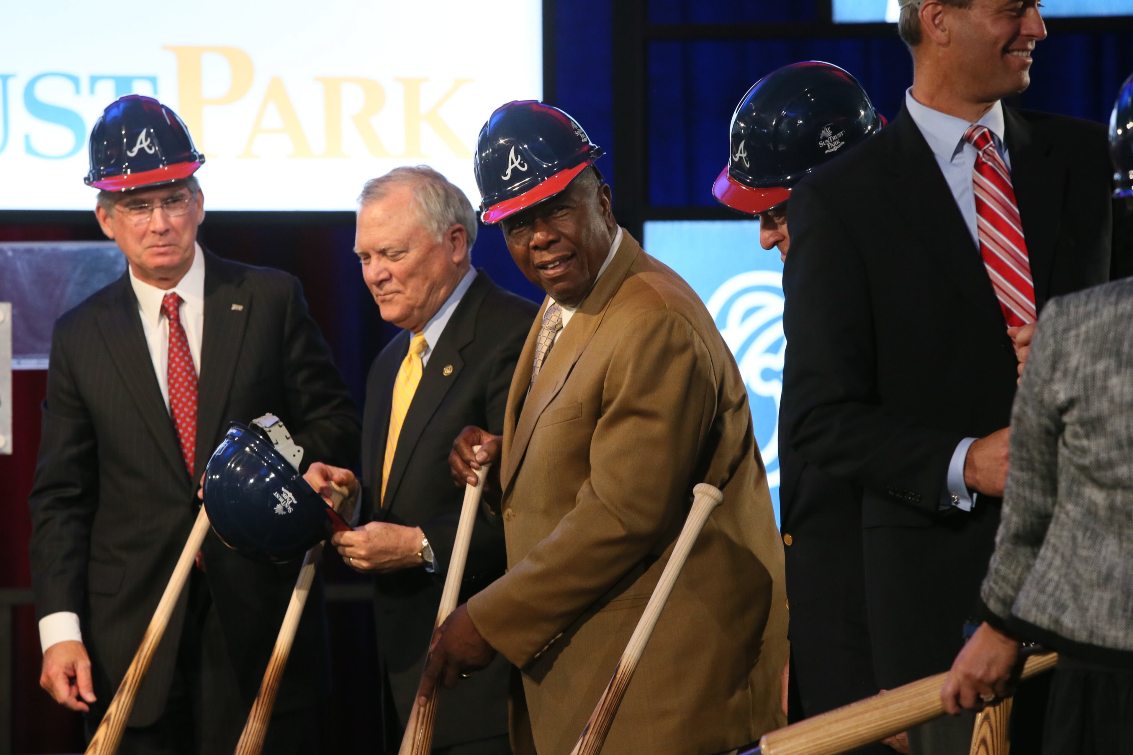 The Atlanta Braves announced Monday prior to groundbreaking the name of their new Cobb County stadium: SunTrust Park. The team and the Atlanta-based bank said they have entered into a 25-year naming-rights deal.