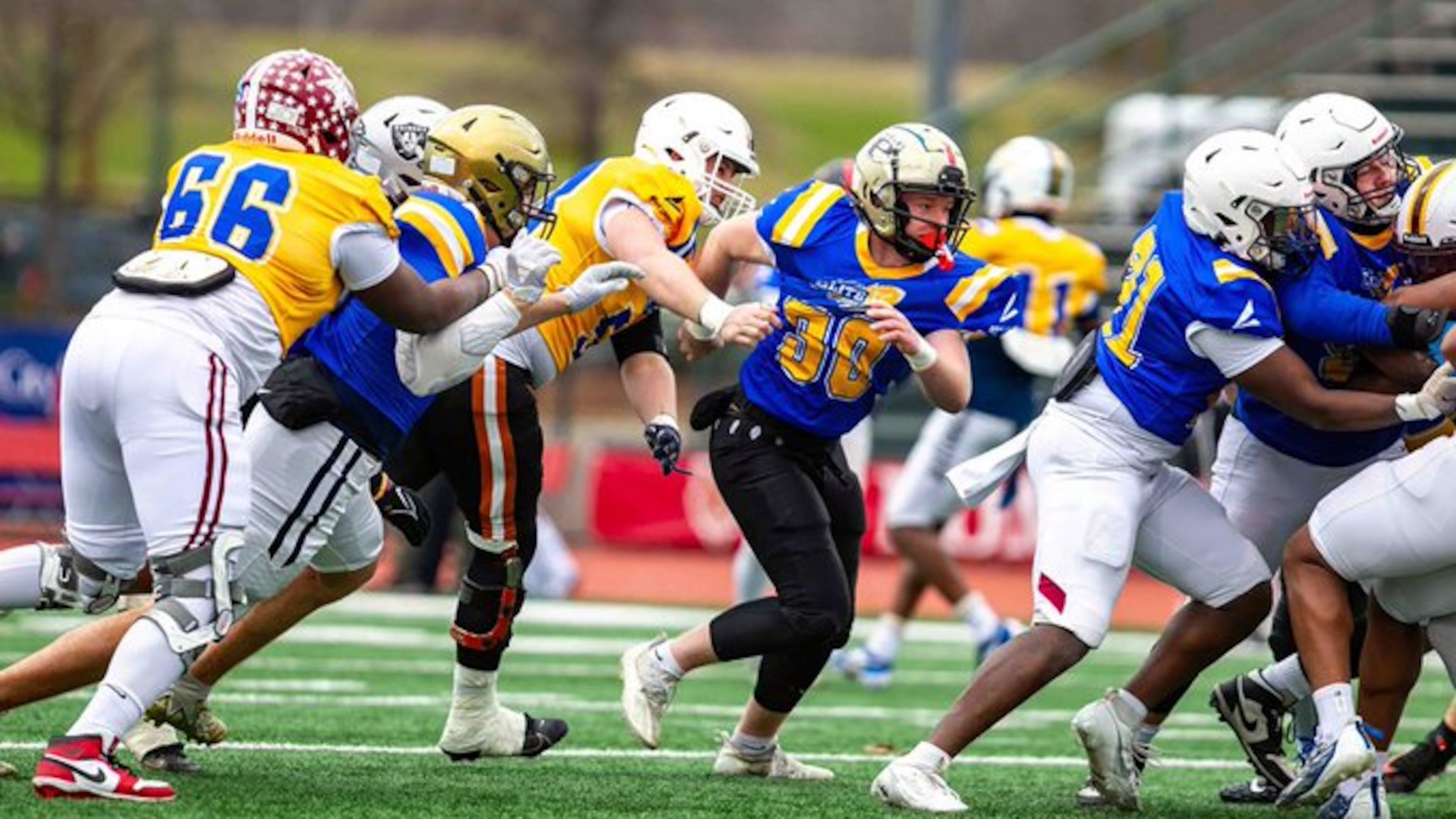 This is action from the 2023 Georgia Elite Classic. The 2024 games will be played Dec. 27-28 at McEachern's Cantrell Stadium.