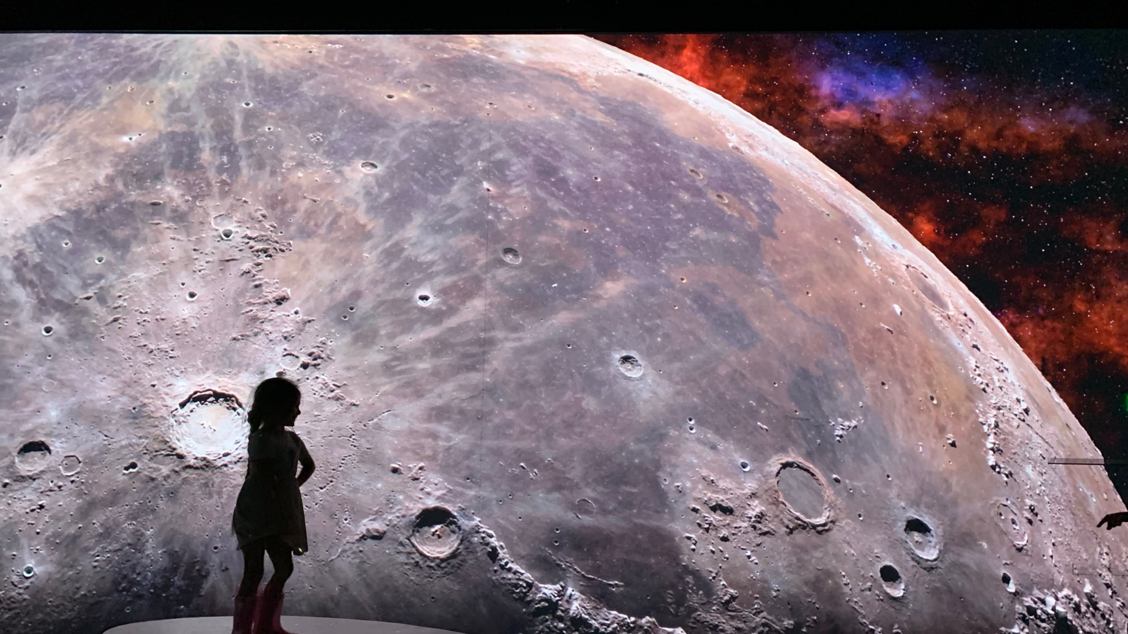 The latest Illuminarium immersive experience is focused on "Space" including the moon landing, trips to the outer edges of the solar system and the constellations. RODNEY HO/rho@ajc.com