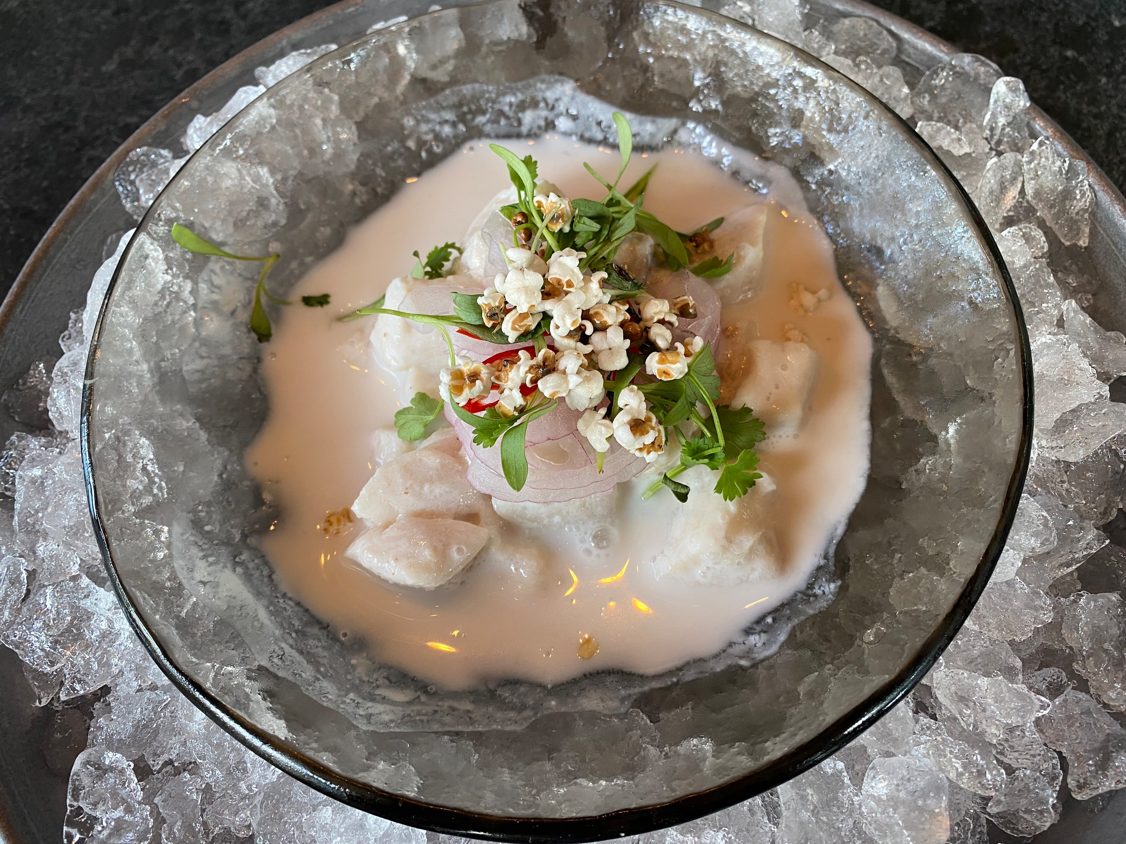 The Fresh-Catch Coconut ceviche at Fogón and Lions is a standout among ceviche dishes in metro Atlanta. Ligaya Figueras/AJC)