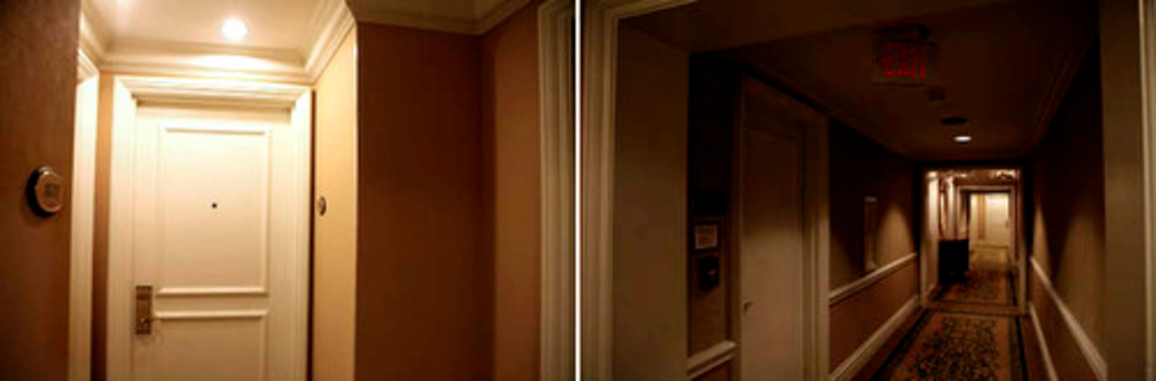 The hallway outside Room 871 of the Mayflower Hotel in Washington, where Spitzer is believed to have met with Dupre in February.