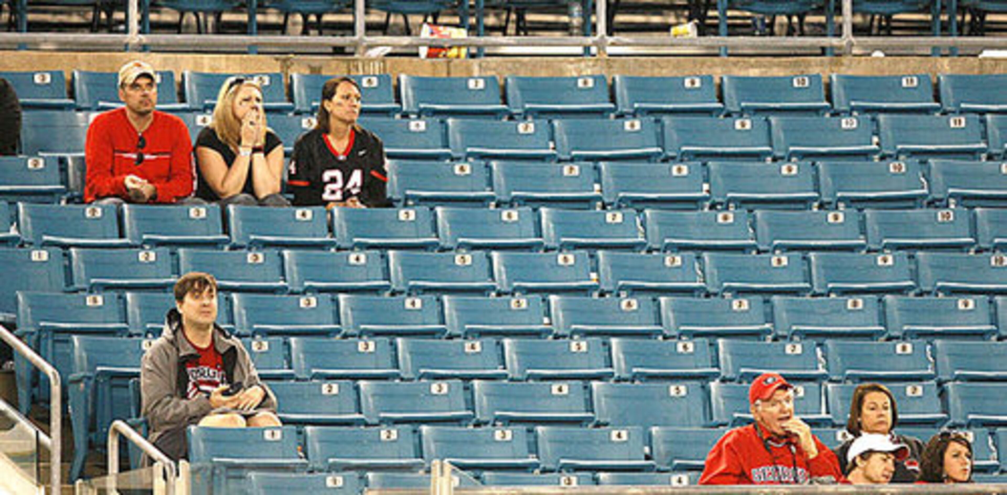 Meanwhile, the Georgia section was quiet by the fourth quarter.