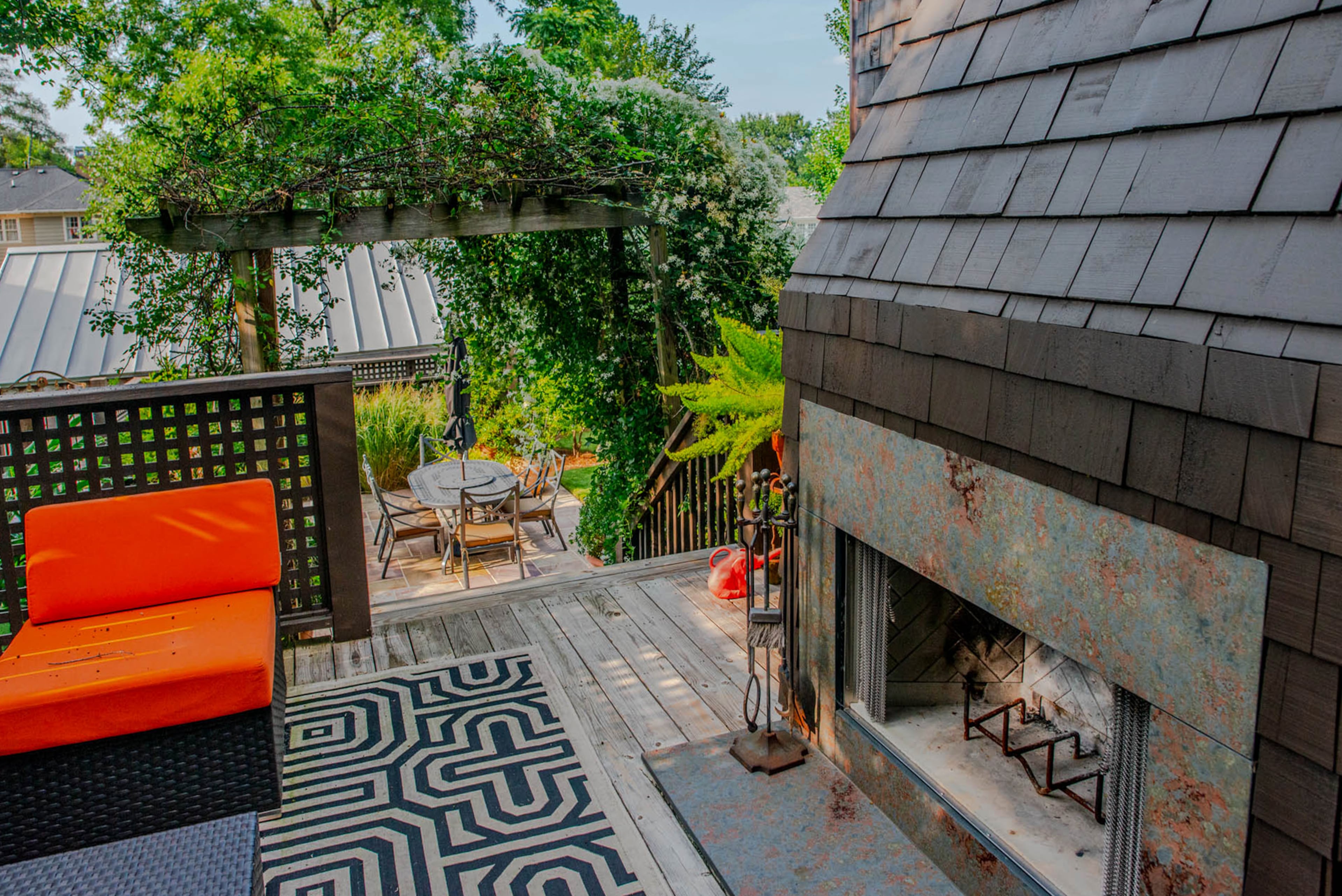 The outdoor entertaining makeover includes a fireplace with a soapstone surround and multiple seating and dining areas. They tore off the original deck, built a patio and fenced in the backyard."It's a great place to wake up in the morning and have coffee because it's private and it's very quiet," said homeowner Charlie Lefort.