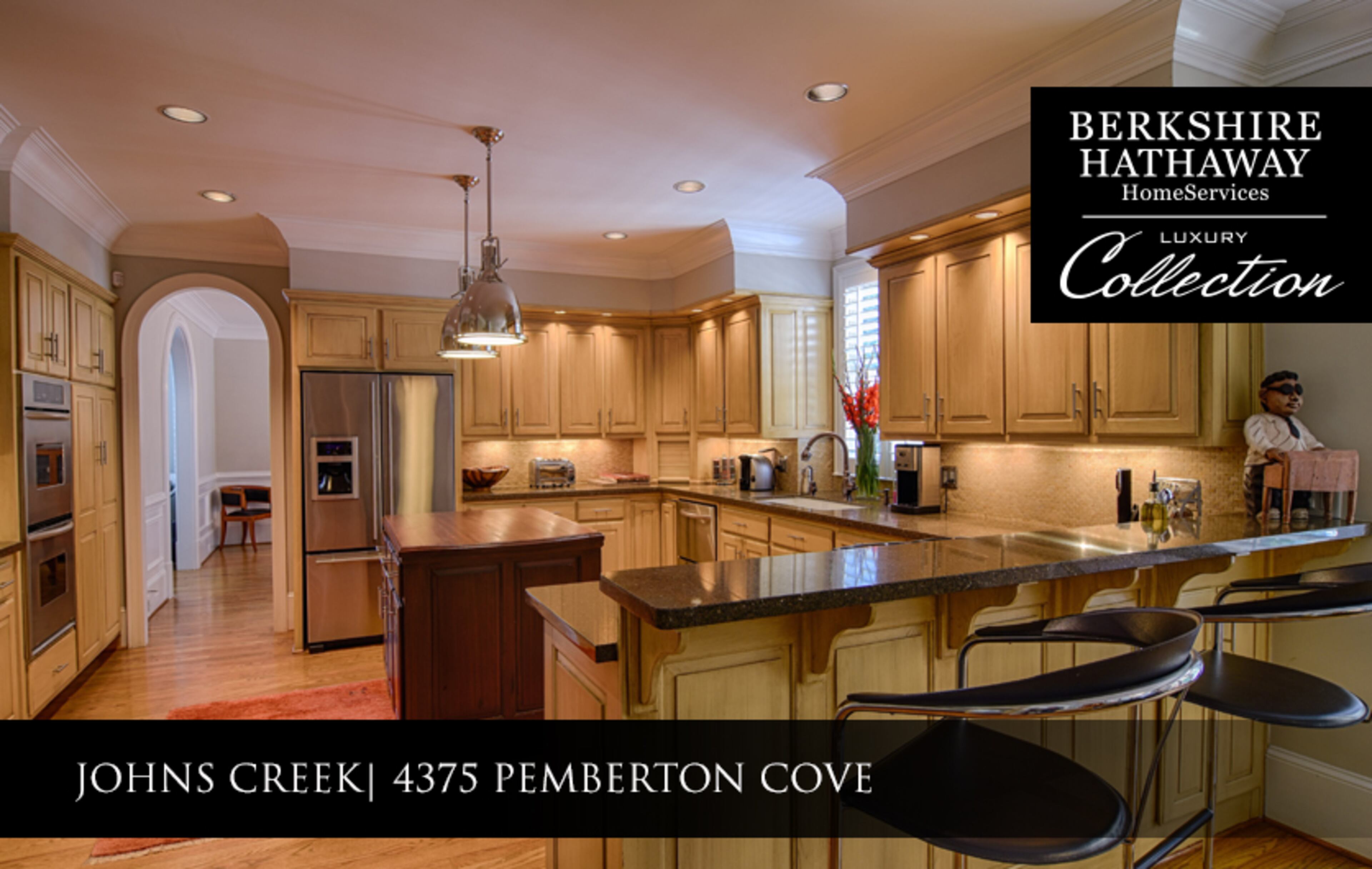 4375 Pemberton Cove, Johns Creek, GA 30022 - $1.625M – 5BR, 4BA, 1HB – On 4th Hole of Country Club of the South – Julia Mergens 860-670-7580 – Julia.nergens@BHHSGeorgia.com
