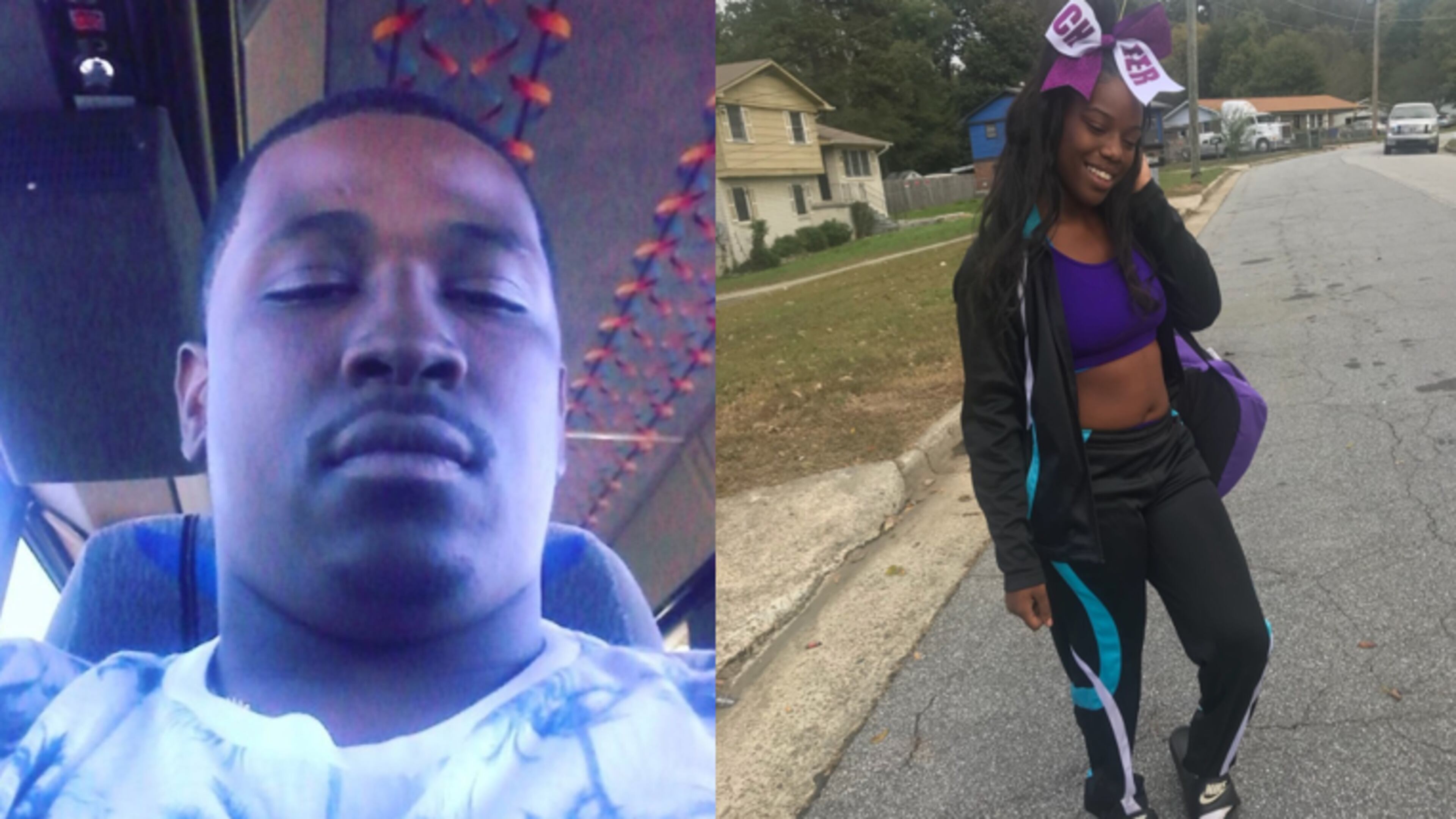 Matt (left) is accused of kidnapping Carolyn Redding (right) at gunpoint in southeast Atlanta on Tuesday night.