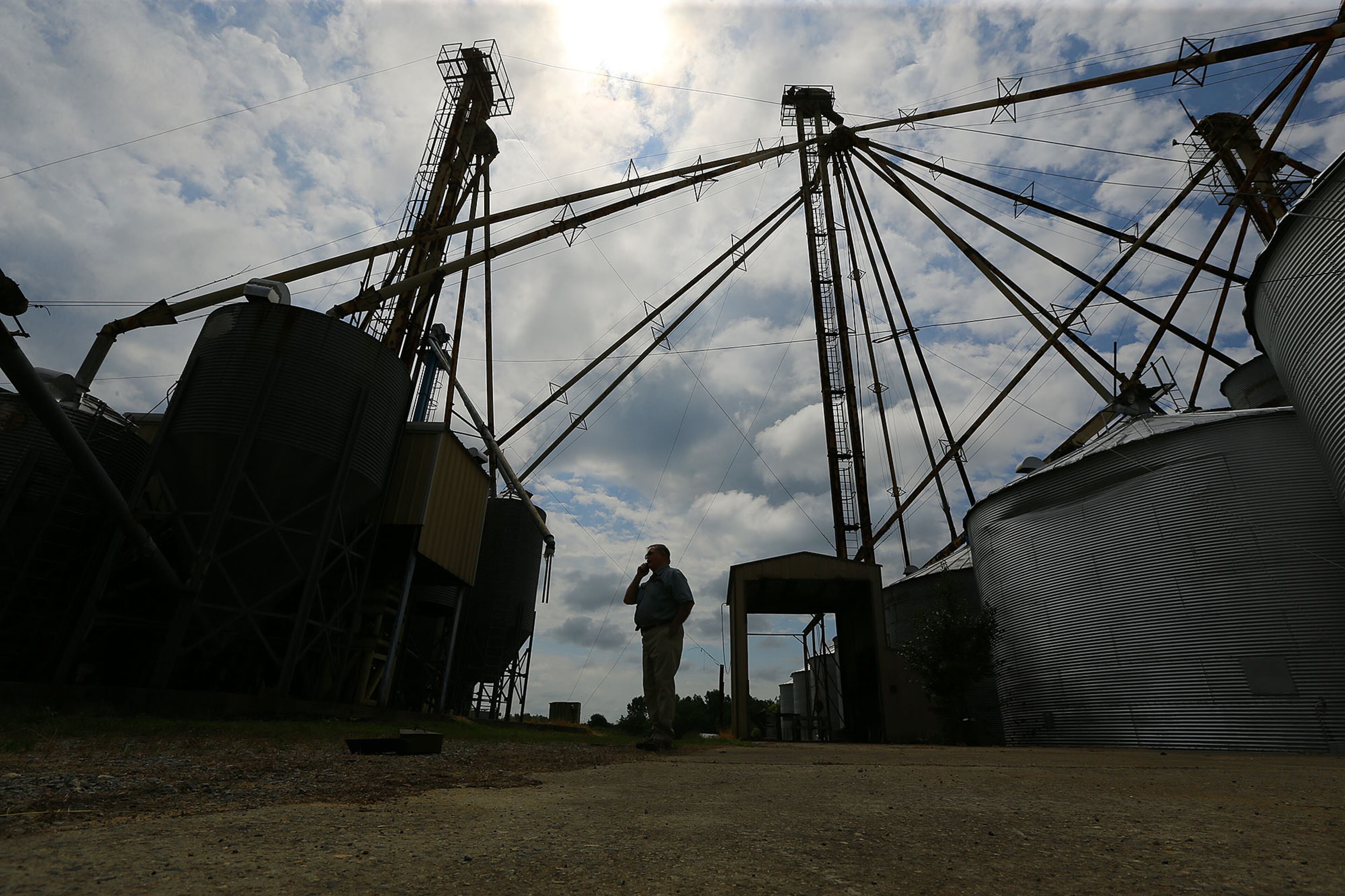 Jimmy Brewer, 75, at his Southland Seed Company, the receiving point for sesame seeds on June 3, 2015 in Dudley.