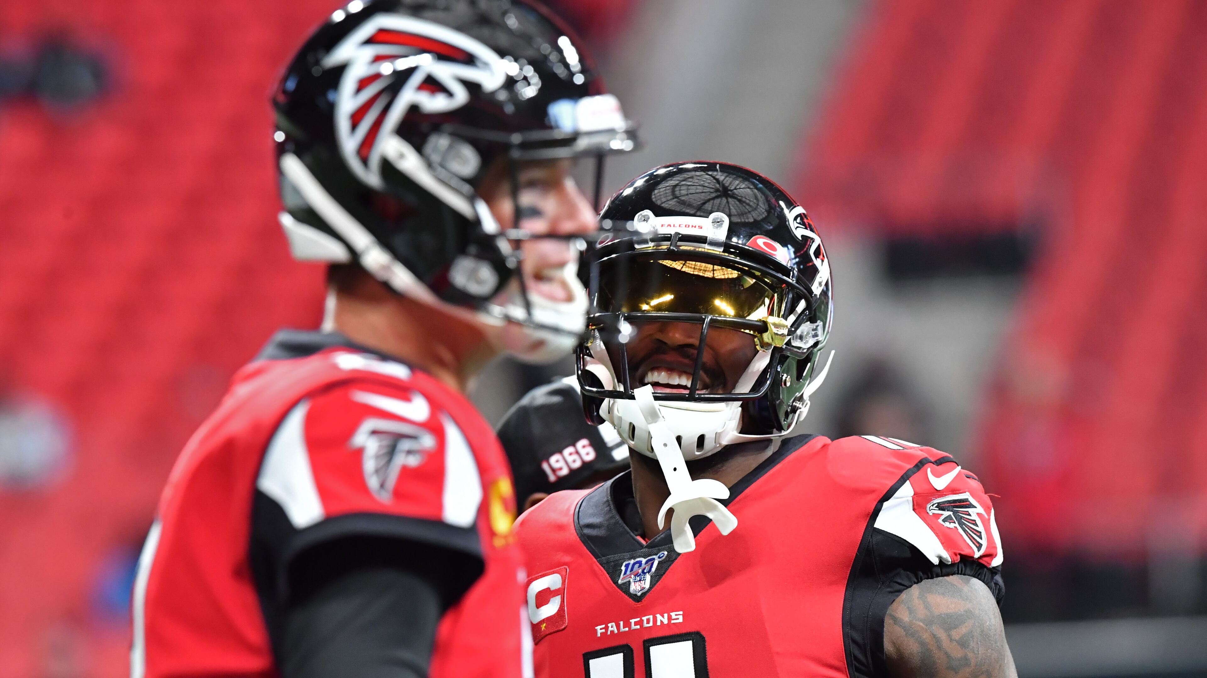 Atlanta Falcons quarterback Matt Ryan (2) and wide receiver Julio Jones (11) are among the world's top-paid athletes, according to Forbes.